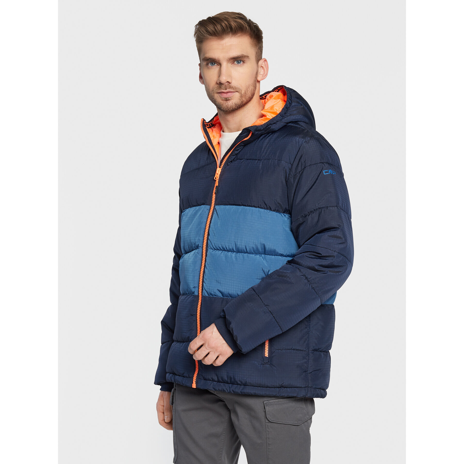 CMP Пухено яке 32Z2957 Тъмносин Regular Fit - Pepit.bg
