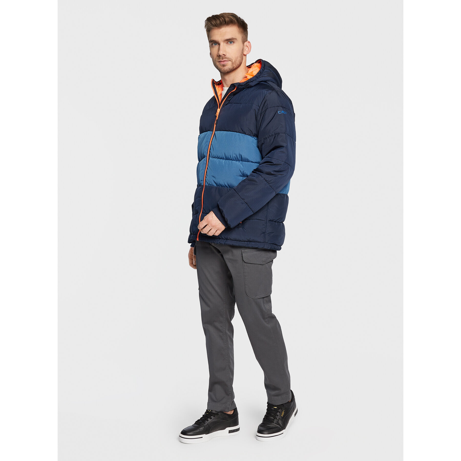 CMP Пухено яке 32Z2957 Тъмносин Regular Fit - Pepit.bg
