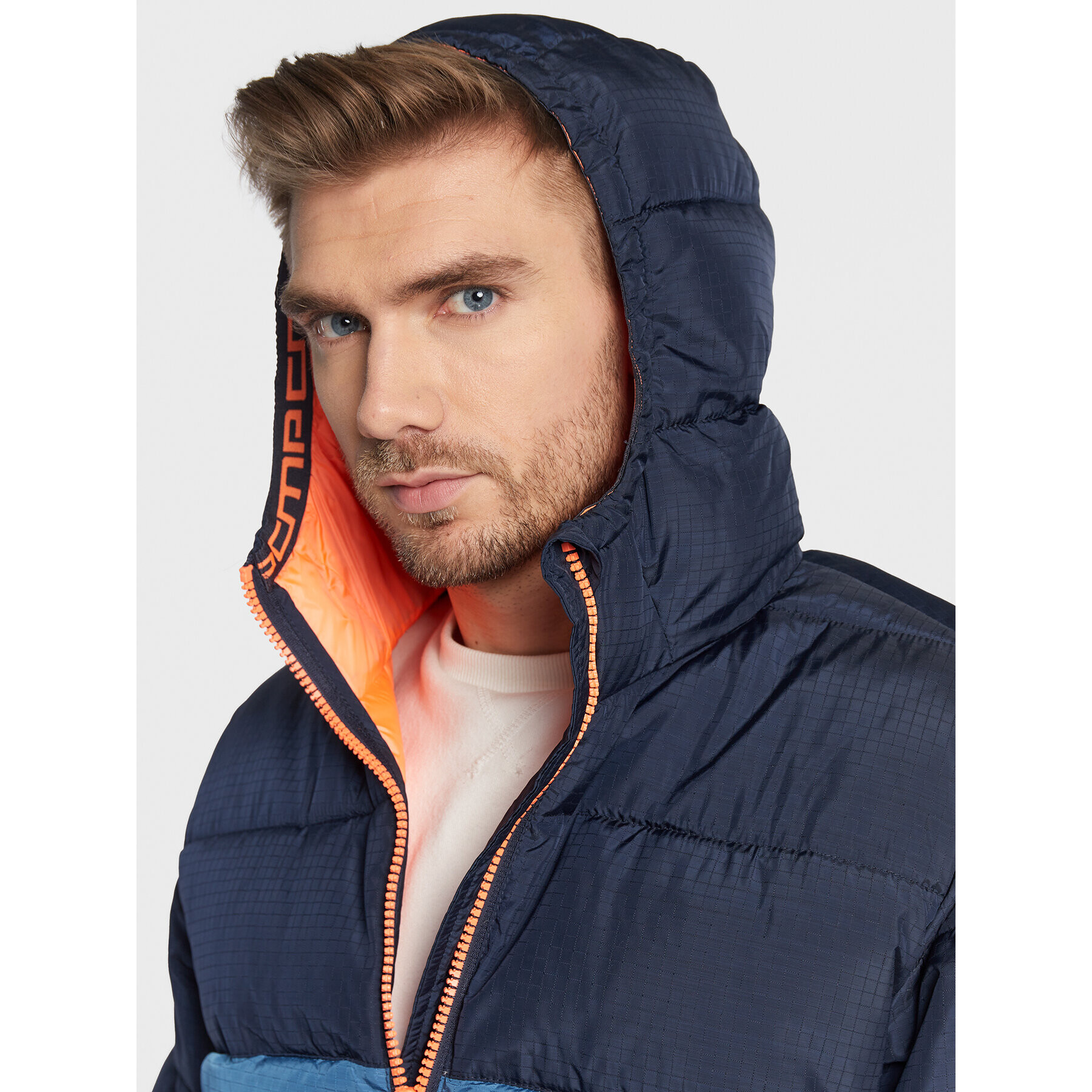 CMP Пухено яке 32Z2957 Тъмносин Regular Fit - Pepit.bg