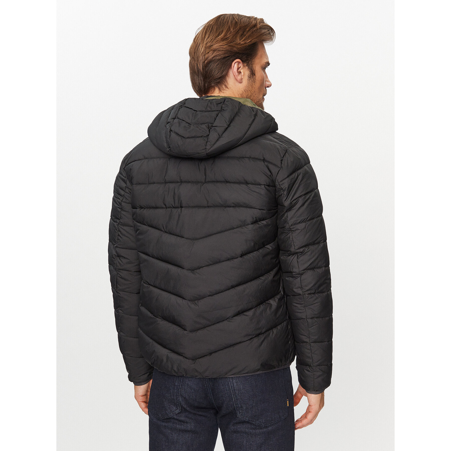 CMP Пухено яке 33K1597M Черен Regular Fit - Pepit.bg