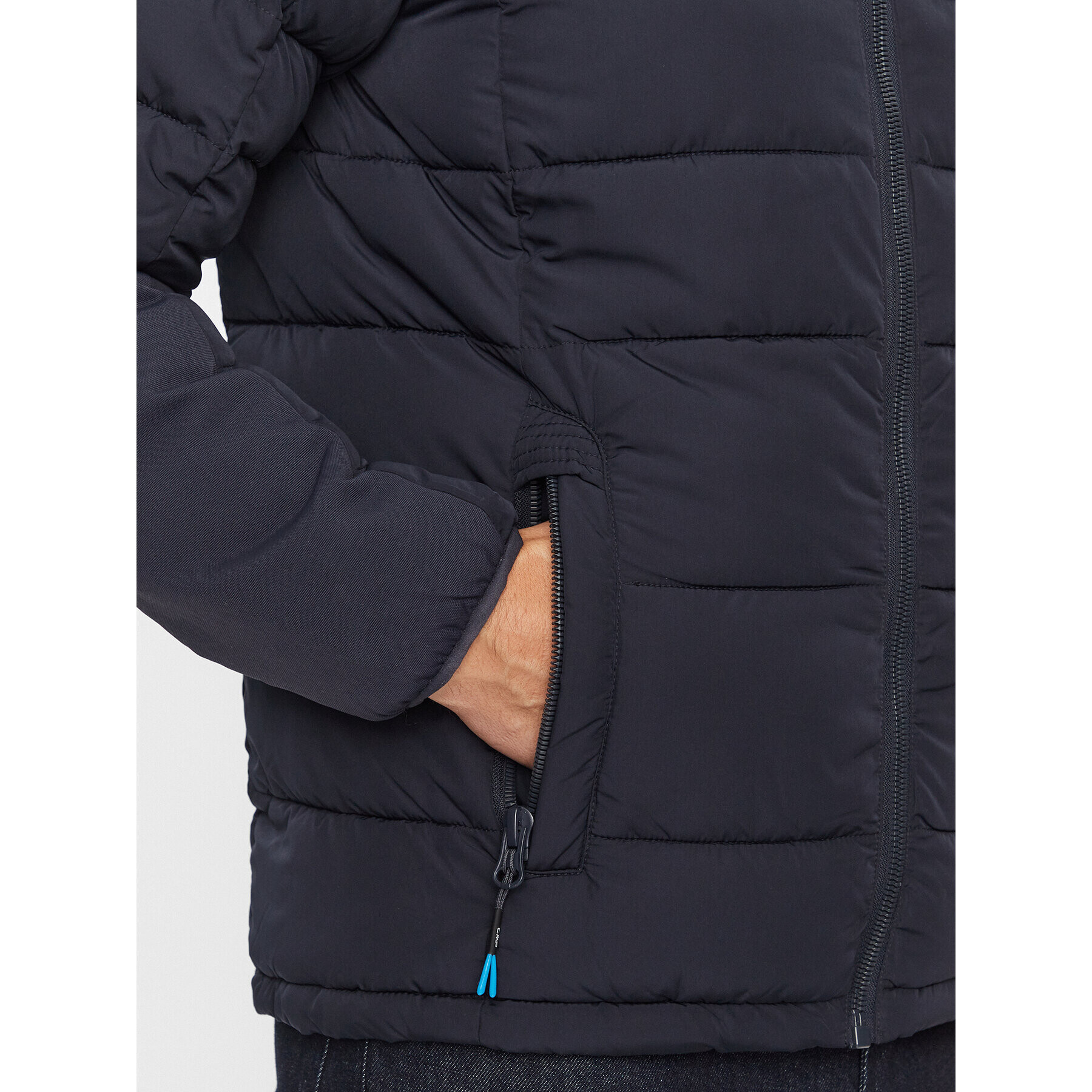 CMP Пухено яке 33K1627 Тъмносин Regular Fit - Pepit.bg