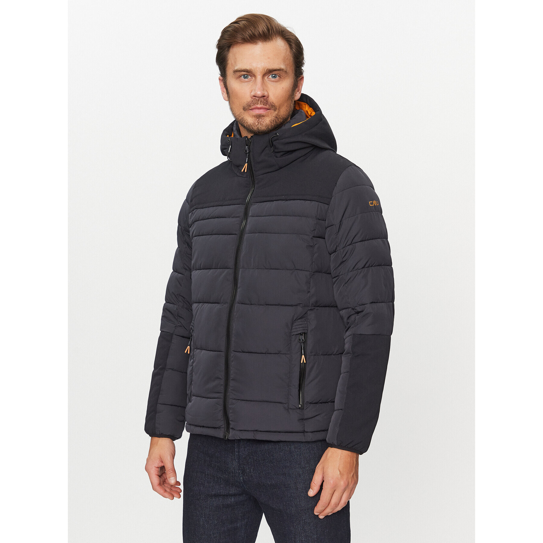 CMP Пухено яке 33K1627 Сив Regular Fit - Pepit.bg