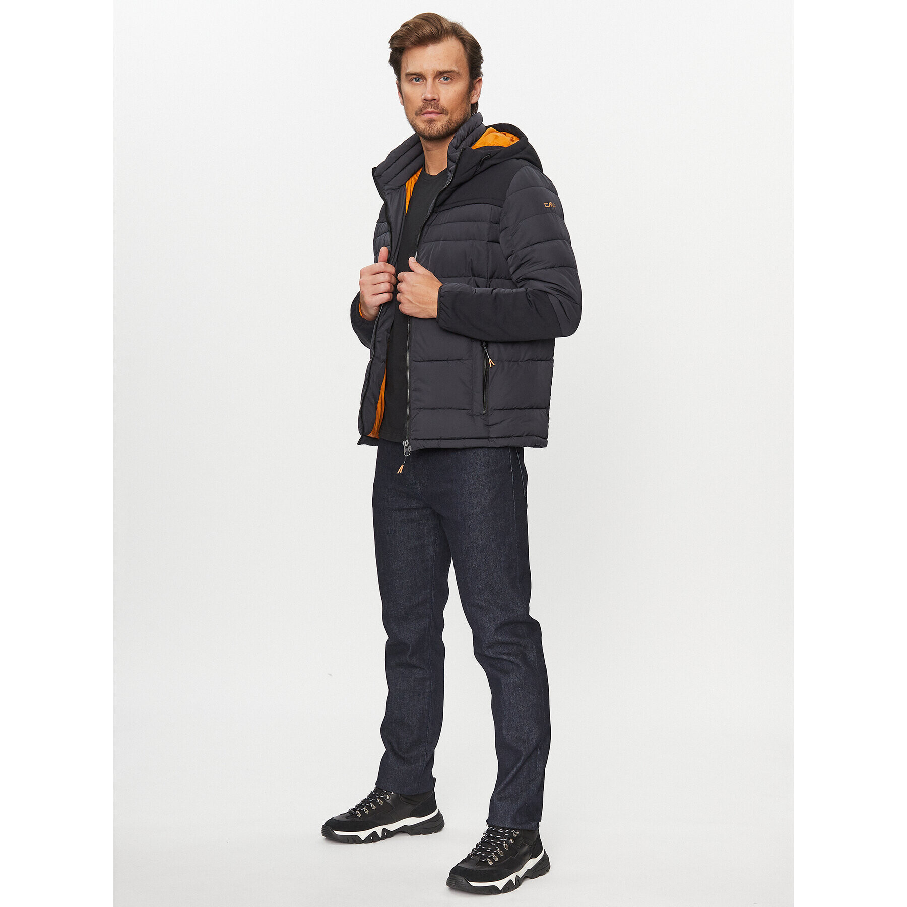 CMP Пухено яке 33K1627 Сив Regular Fit - Pepit.bg