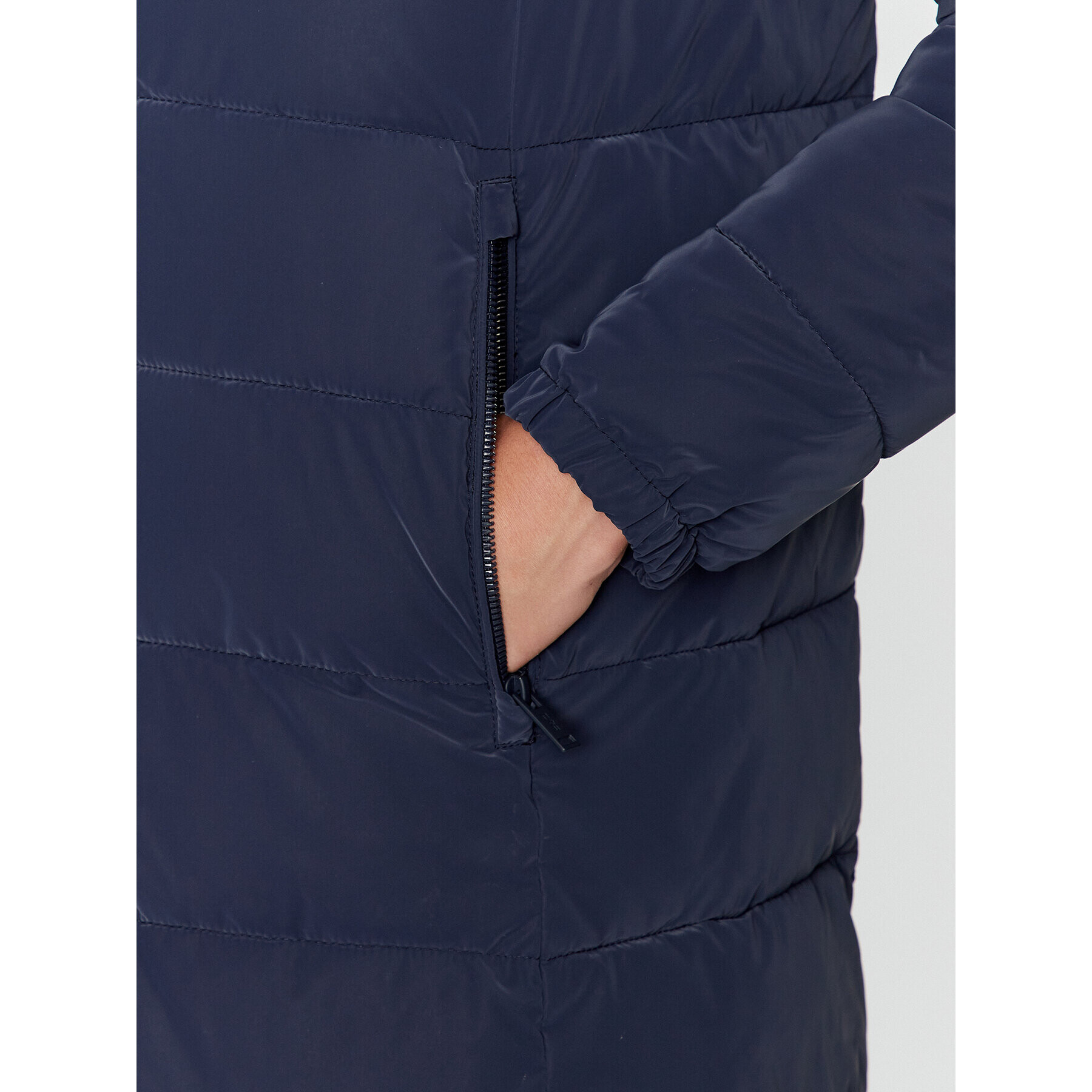 CMP Пухено яке 33K3726 Тъмносин Regular Fit - Pepit.bg