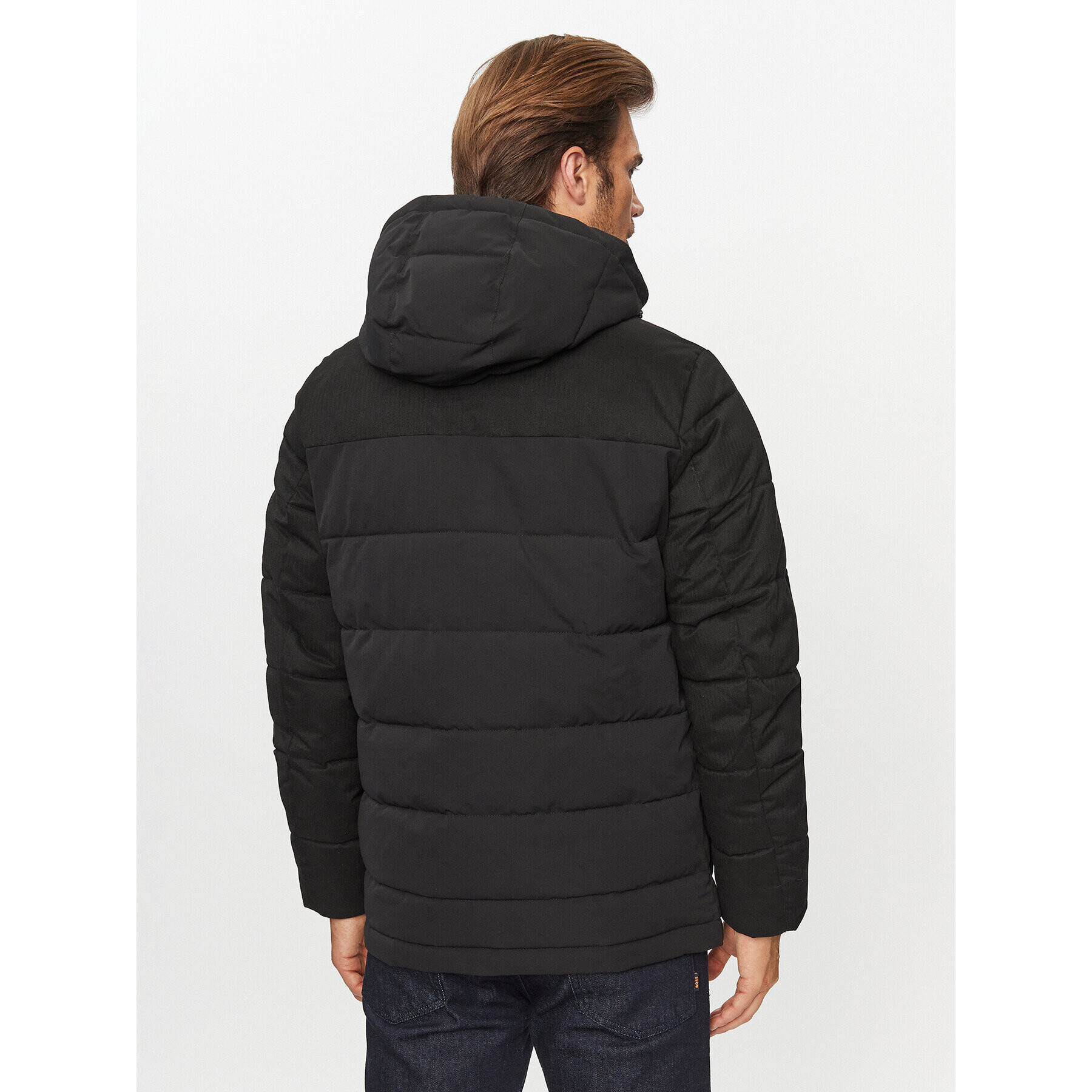 CMP Пухено яке 33K3897 Черен Regular Fit - Pepit.bg