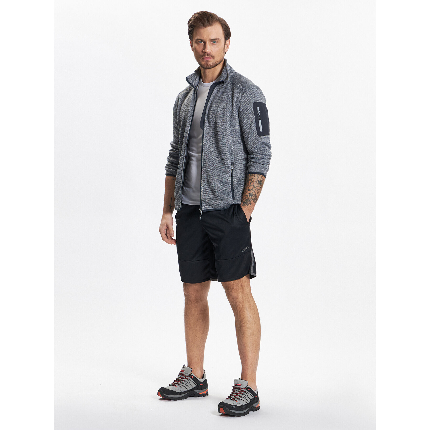 CMP Спортни шорти 32C2567 Черен Regular Fit - Pepit.bg