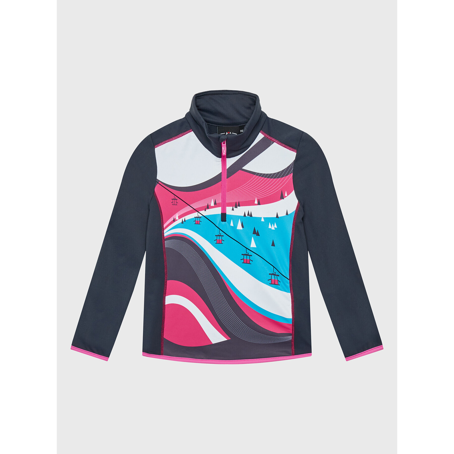 CMP Суитшърт от техническо трико 31L0795 Цветен Regular Fit - Pepit.bg