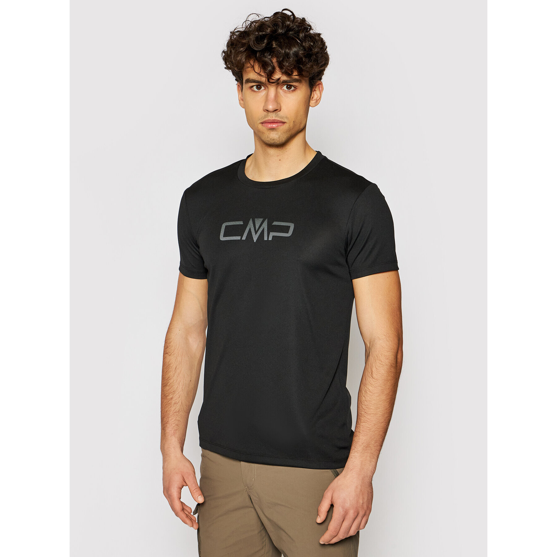CMP Тениска от техническо трико 39T7117P Черен Regular Fit - Pepit.bg