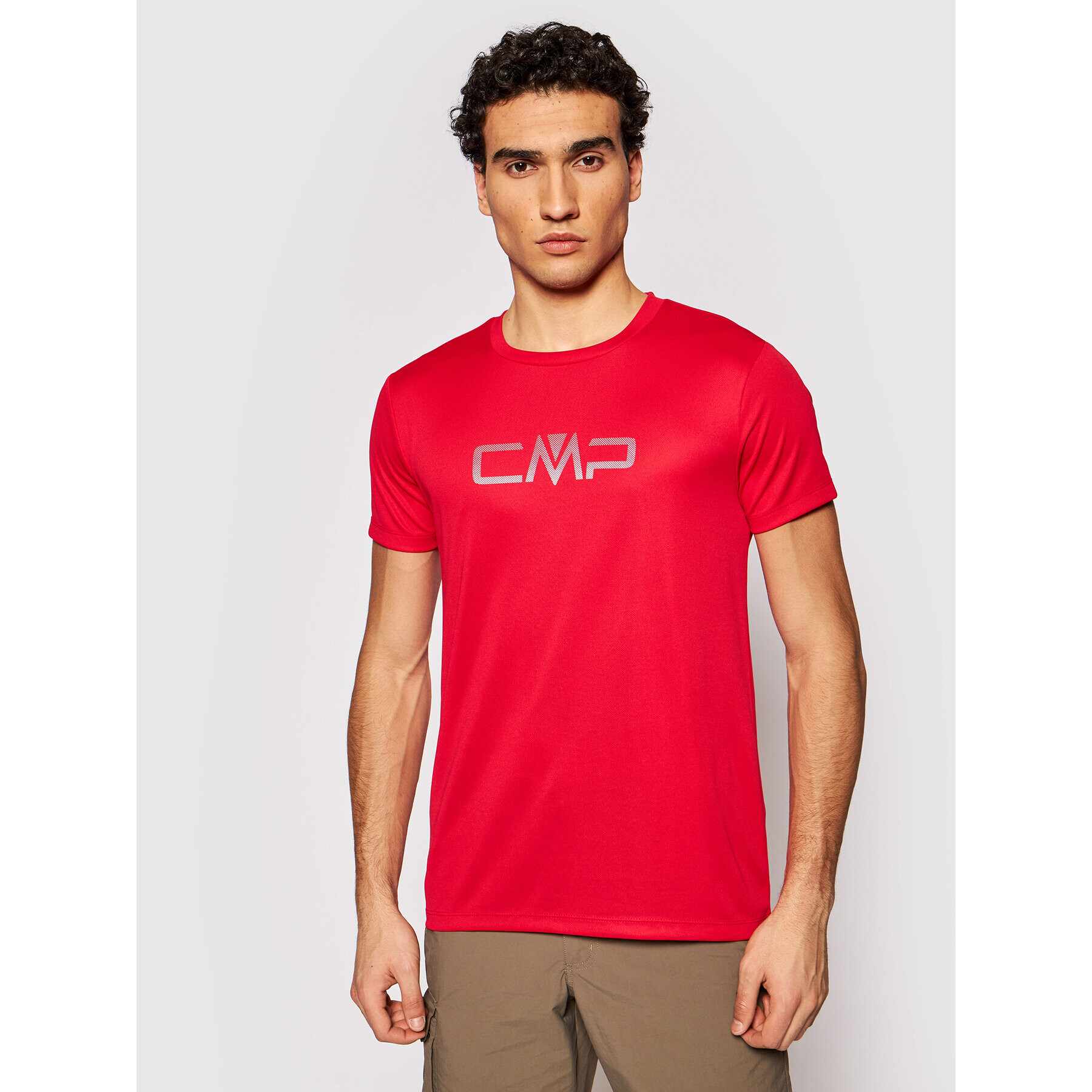 CMP Тениска от техническо трико 39T7117P Червен Regular Fit - Pepit.bg