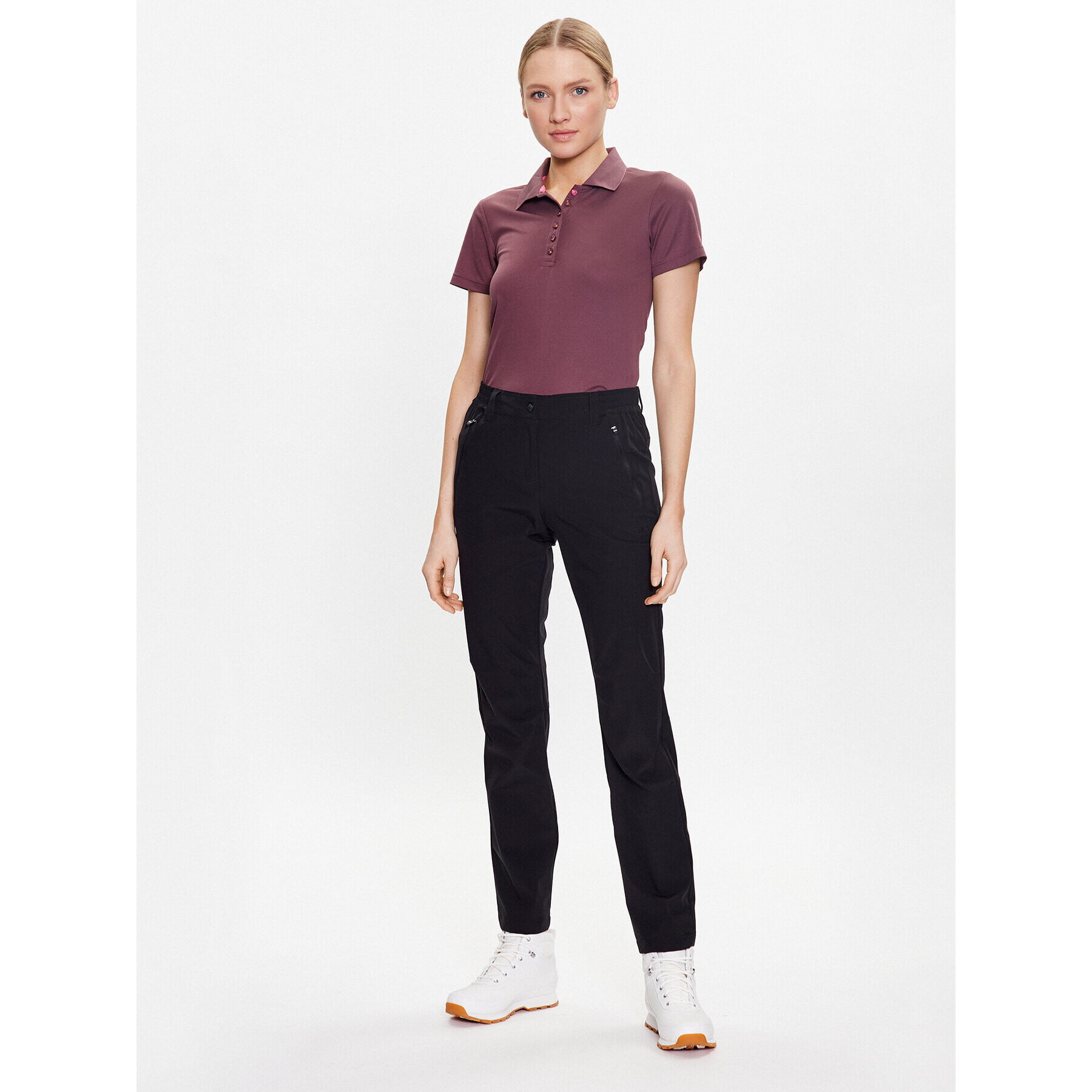 CMP Тениска от техническо трико 3T59676 Бордо Regular Fit - Pepit.bg