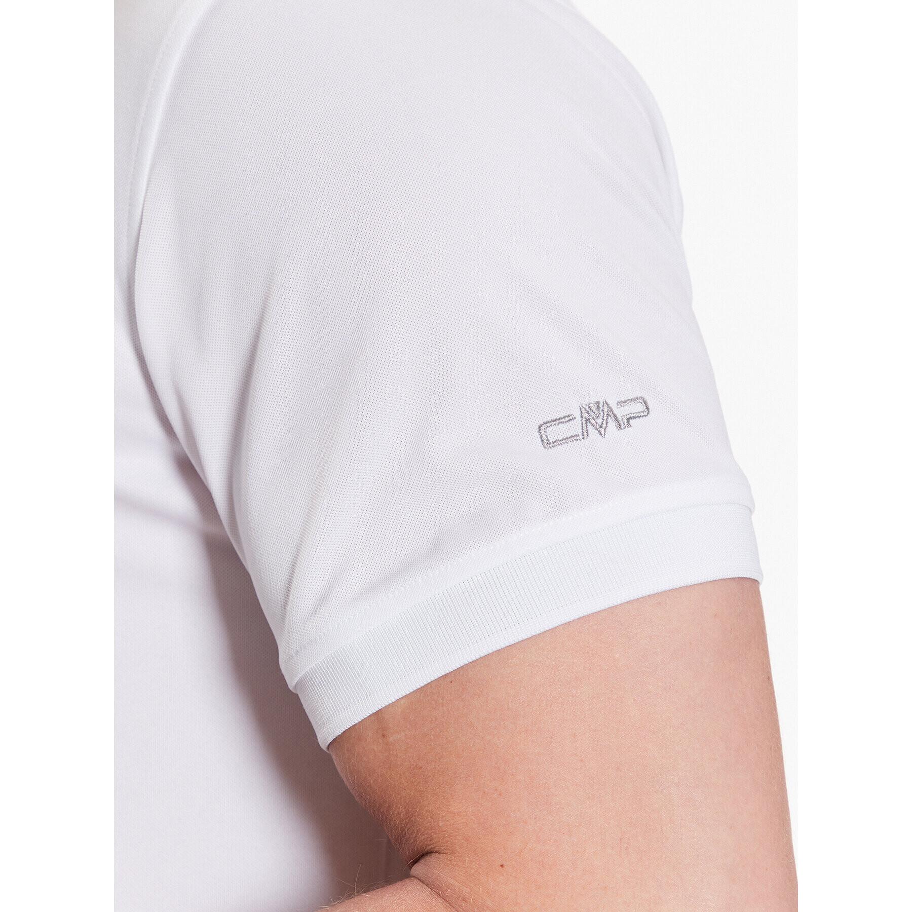 CMP Тениска с яка и копчета 3T60077 Бял Regular Fit - Pepit.bg