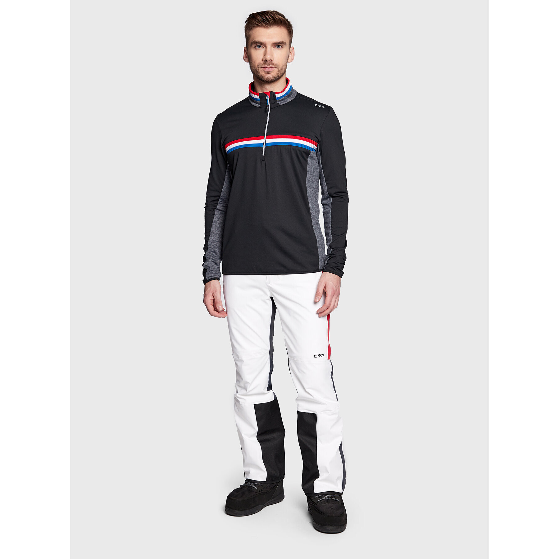 CMP Термооблекло горна част 31L1037 Черен Regular Fit - Pepit.bg