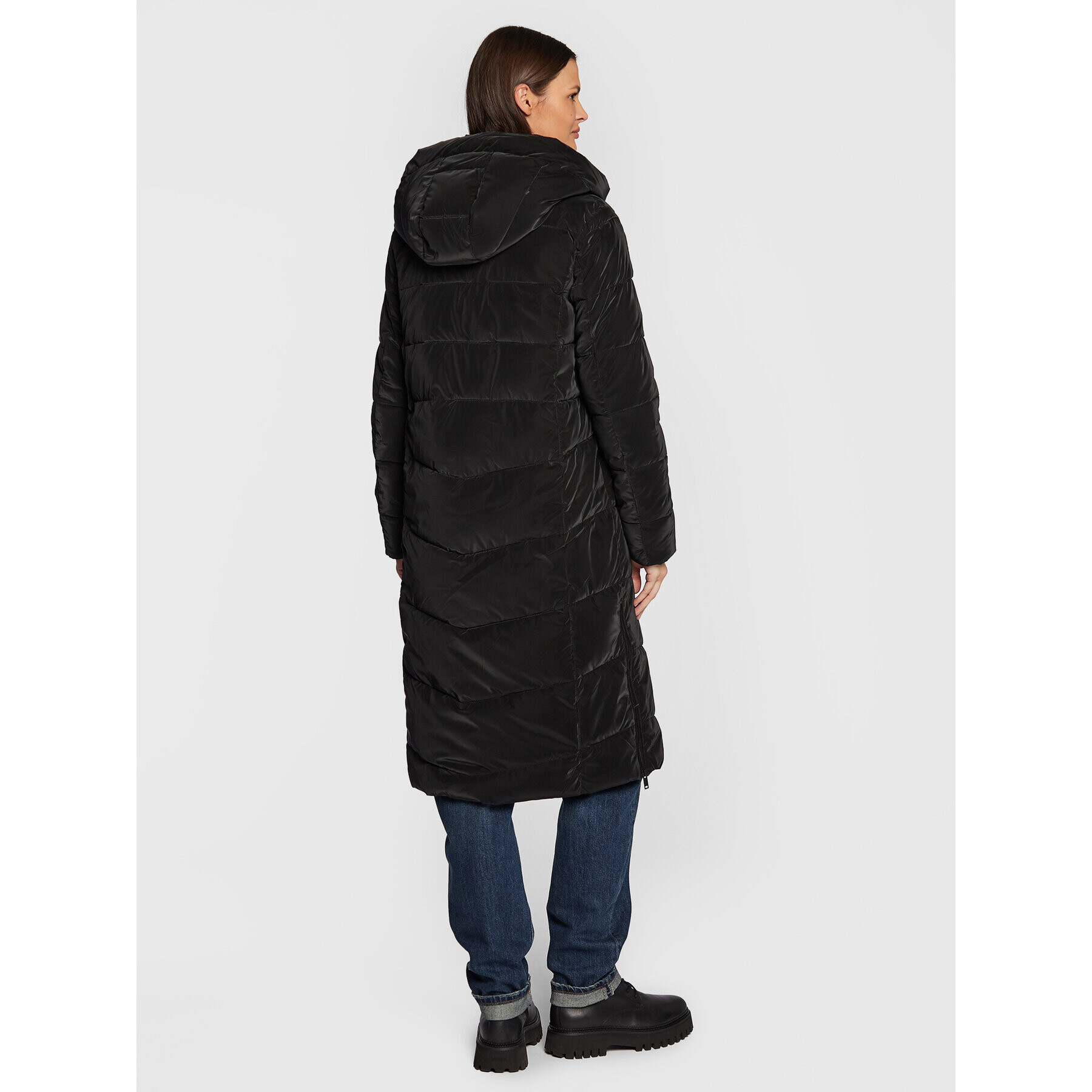 CMP Пухено яке 32K3106 Черен Regular Fit - Pepit.bg
