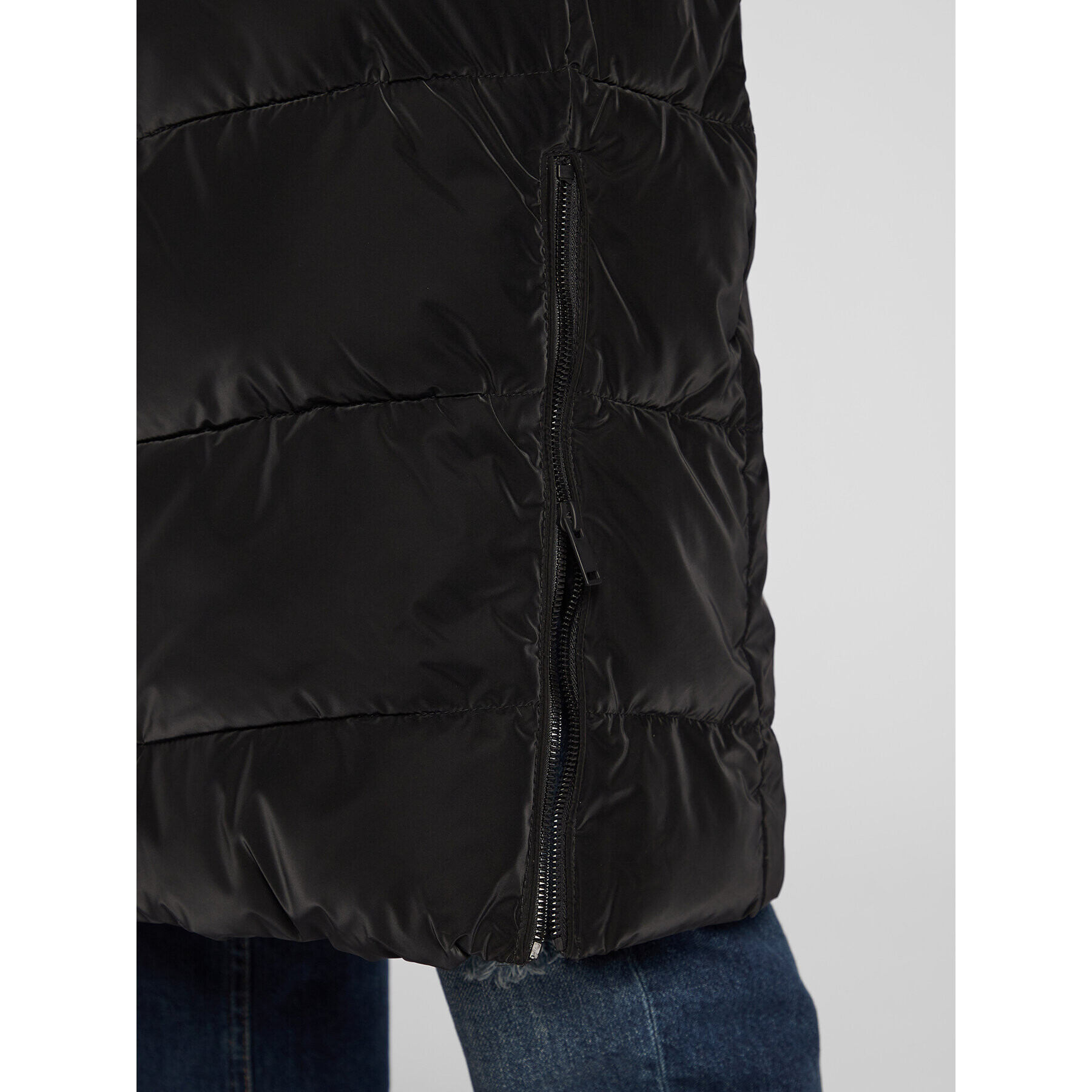 CMP Пухено яке 32K3106 Черен Regular Fit - Pepit.bg