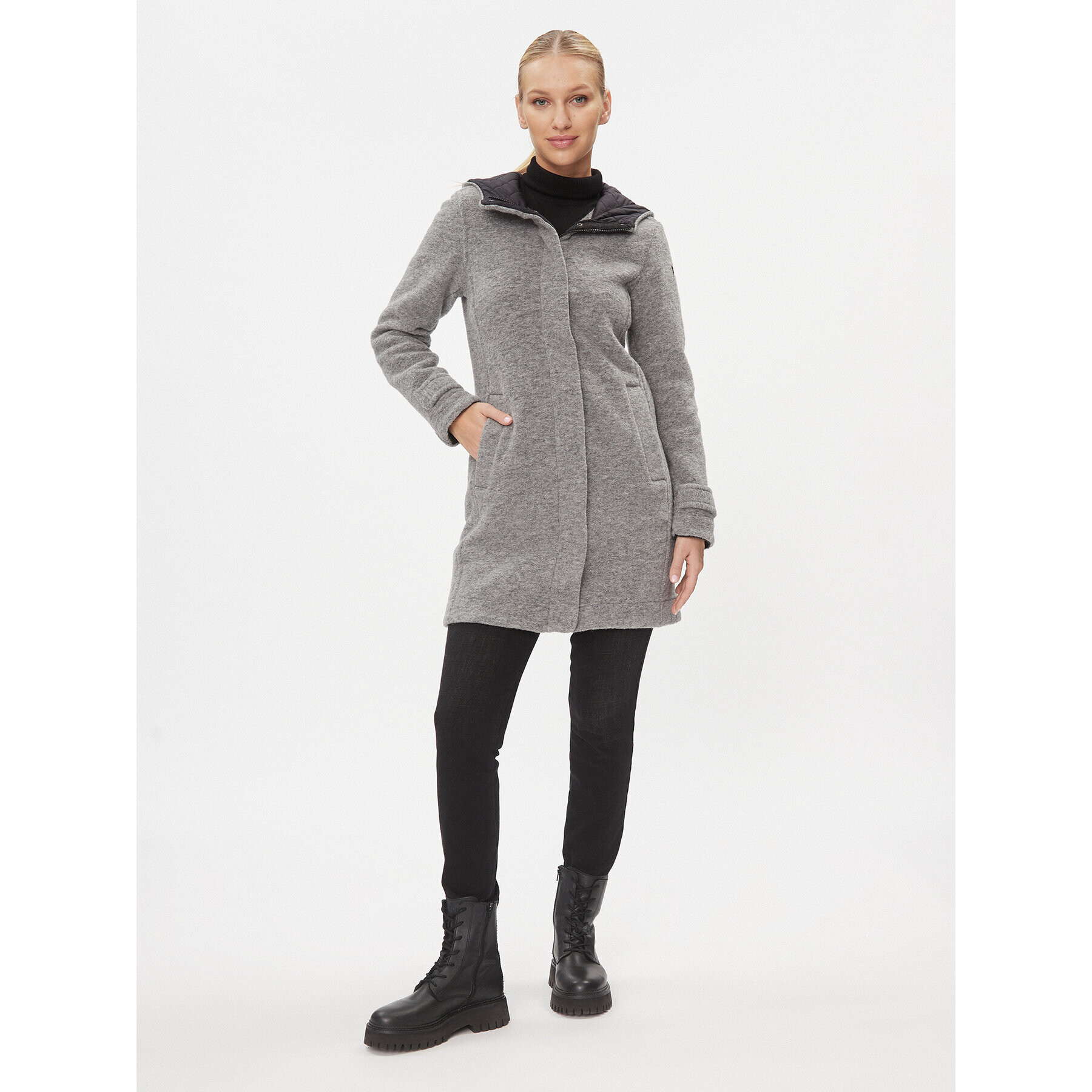 CMP Зимно палто 33M3946 Сив Regular Fit - Pepit.bg
