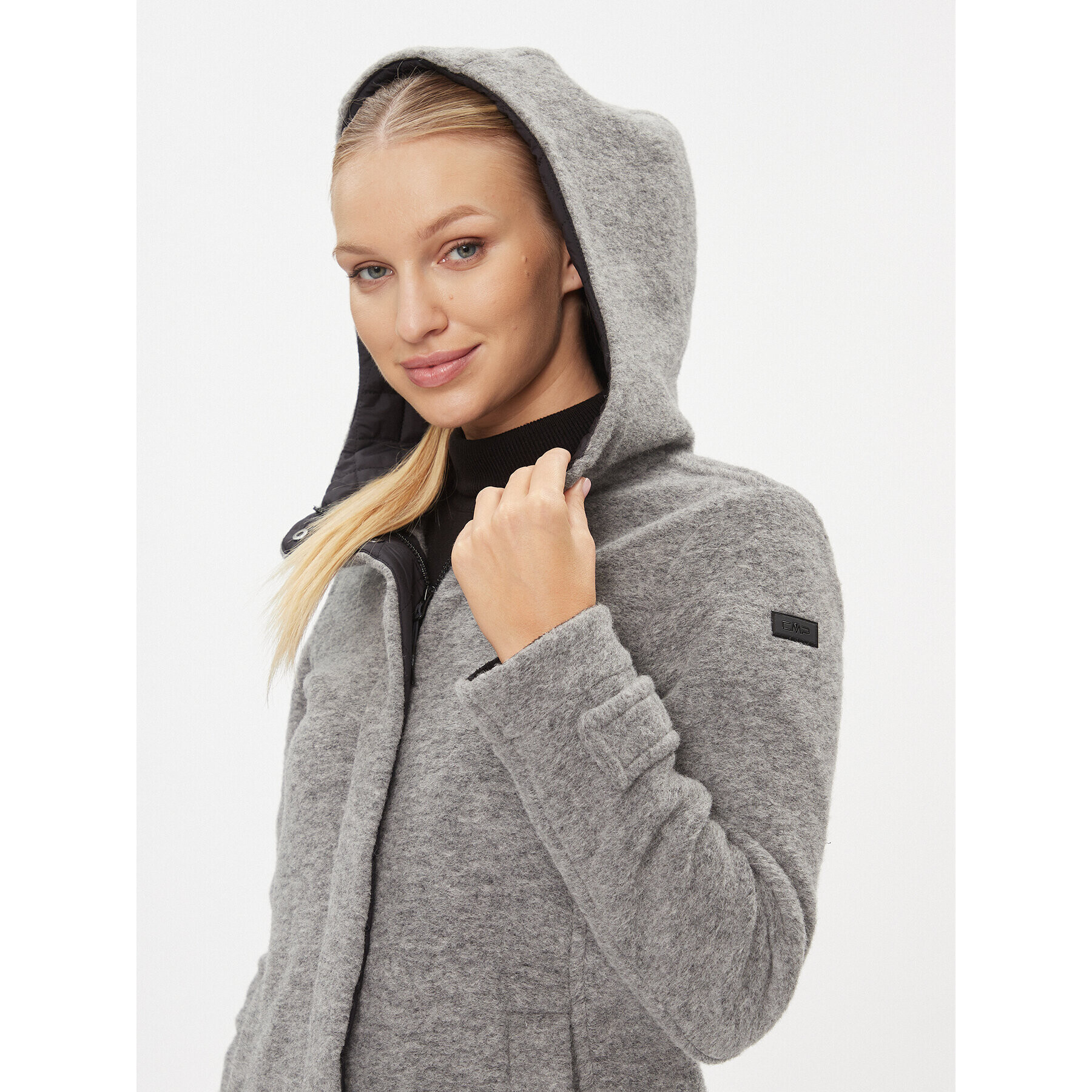 CMP Зимно палто 33M3946 Сив Regular Fit - Pepit.bg