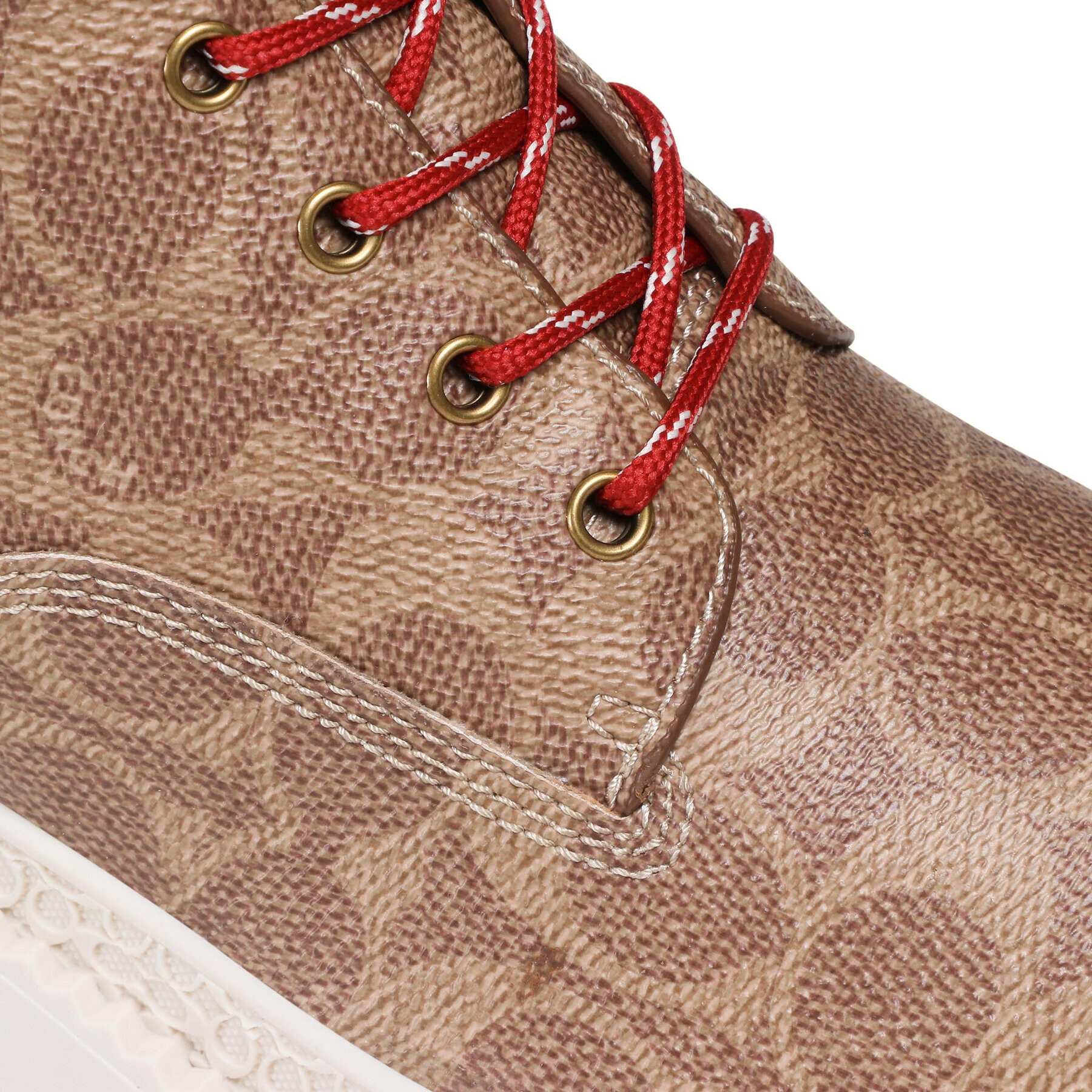 Coach Боти Ainsely Coated Canva CD216 Кафяв - Pepit.bg