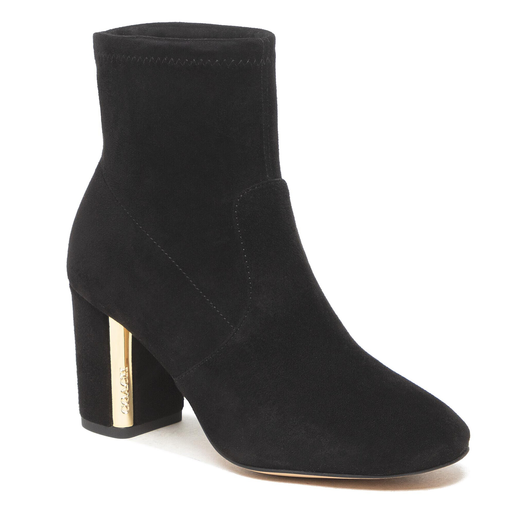 Coach Боти Margot Suede Bootie C6457 11002151EDC Черен - Pepit.bg
