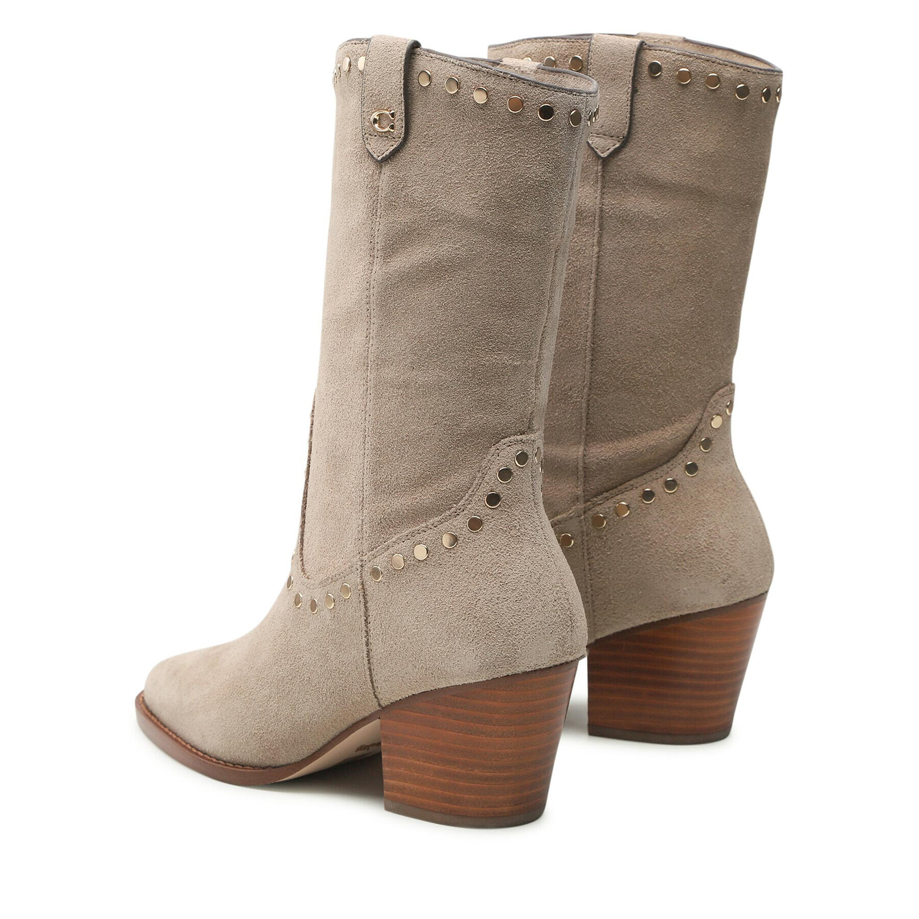 Coach Боти Pheobe Suede CD291 Сив - Pepit.bg