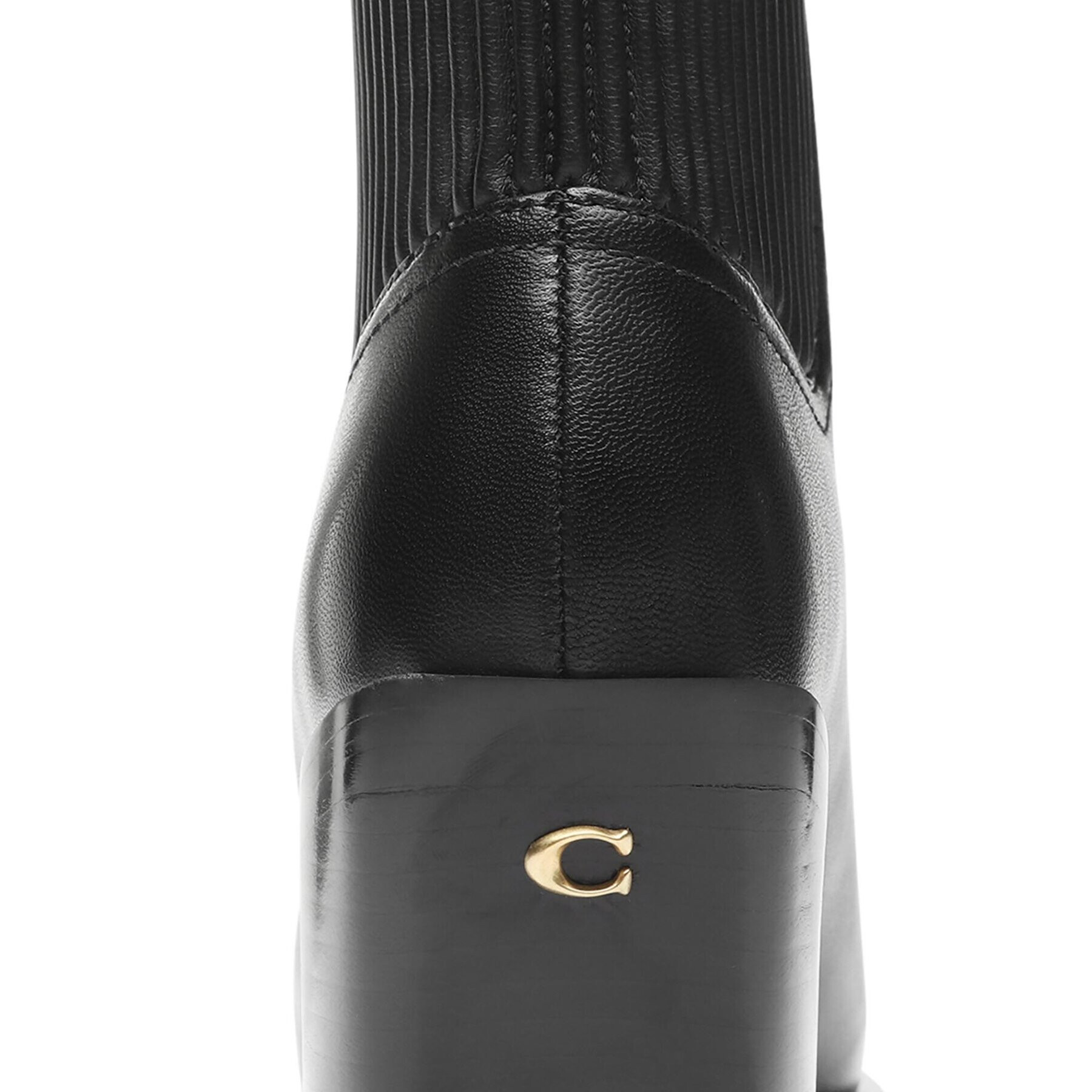 Coach Боти Prestyn Lth Bootie CN136 Черен - Pepit.bg