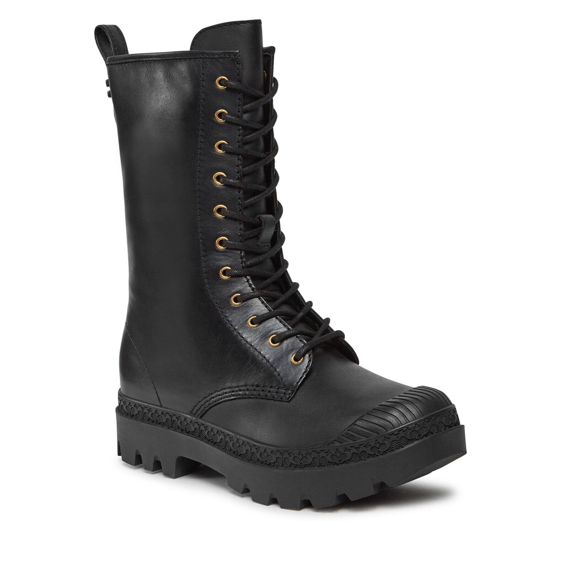 Coach Боти Tasha Leather Boot CN100 Черен - Pepit.bg