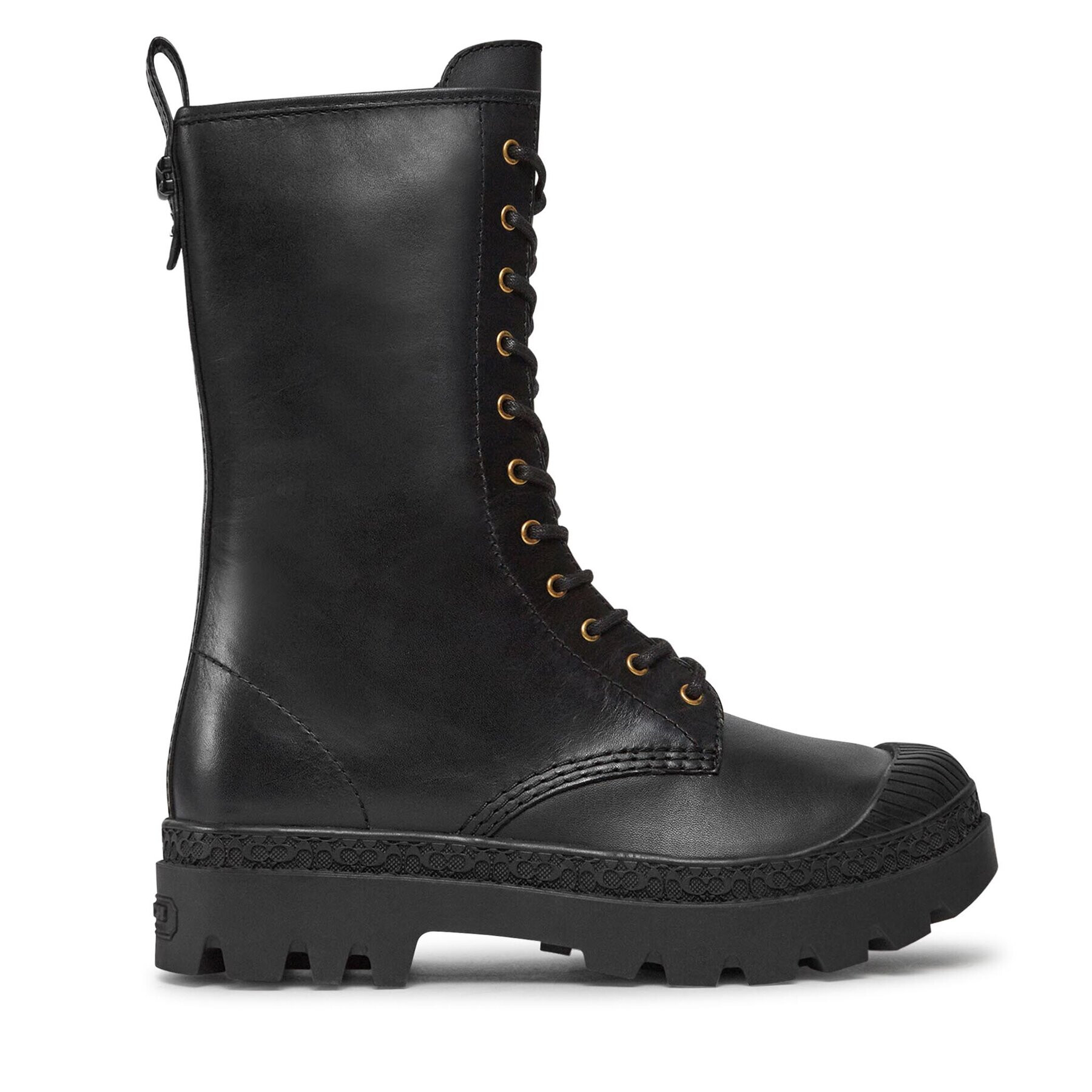 Coach Боти Tasha Leather Boot CN100 Черен - Pepit.bg