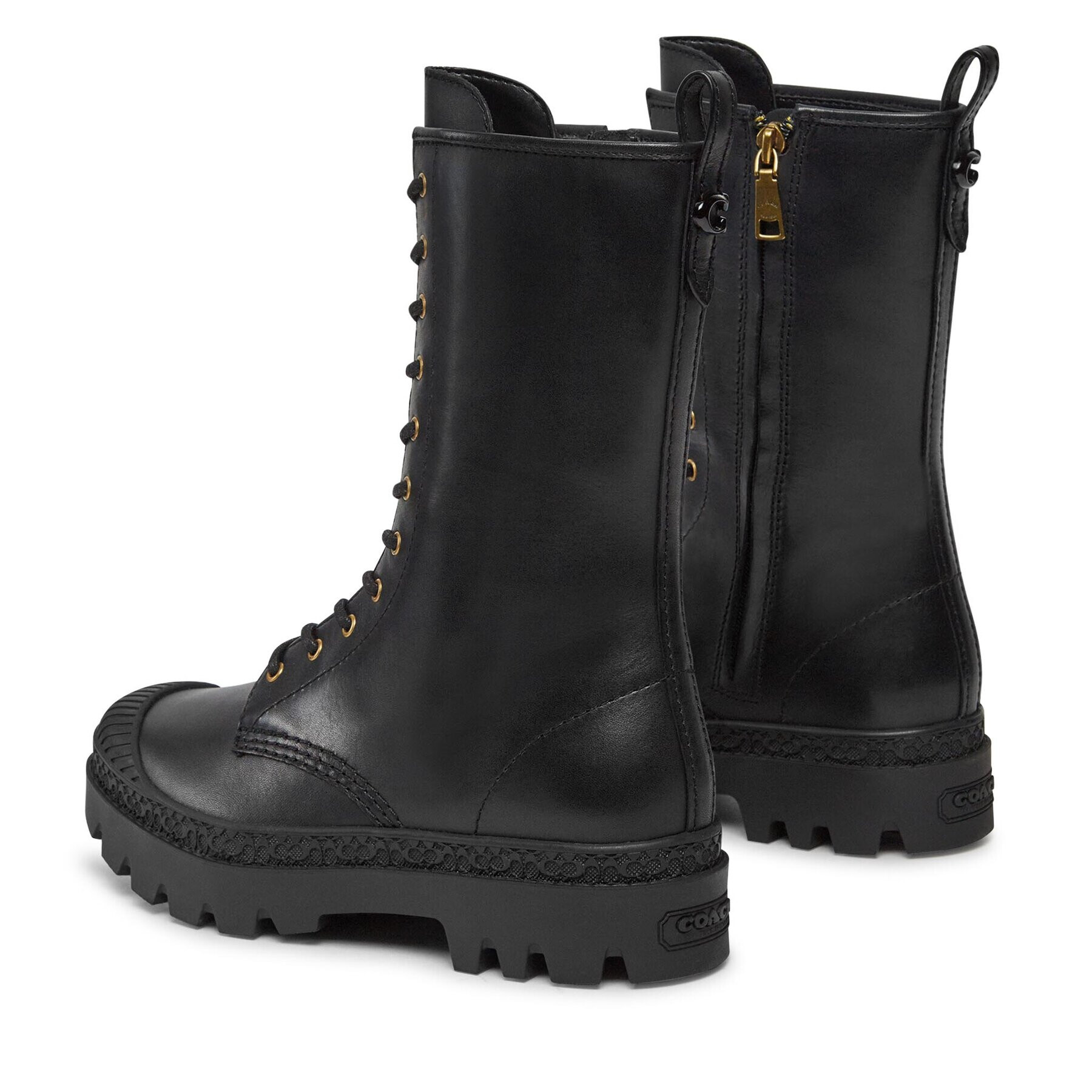 Coach Боти Tasha Leather Boot CN100 Черен - Pepit.bg