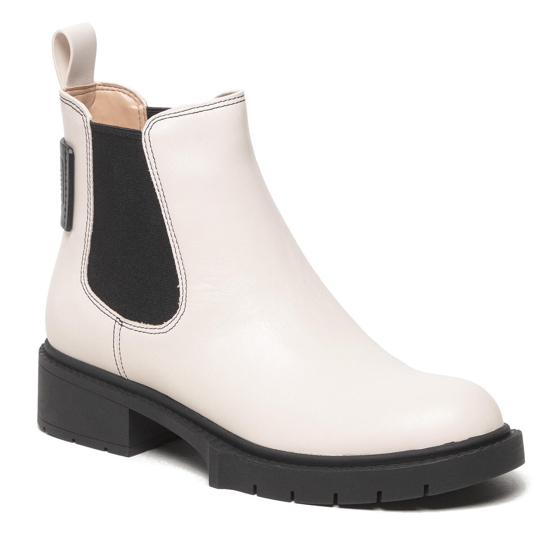 Coach Боти тип челси Lyden Leather Bootie G5488 Бял - Pepit.bg