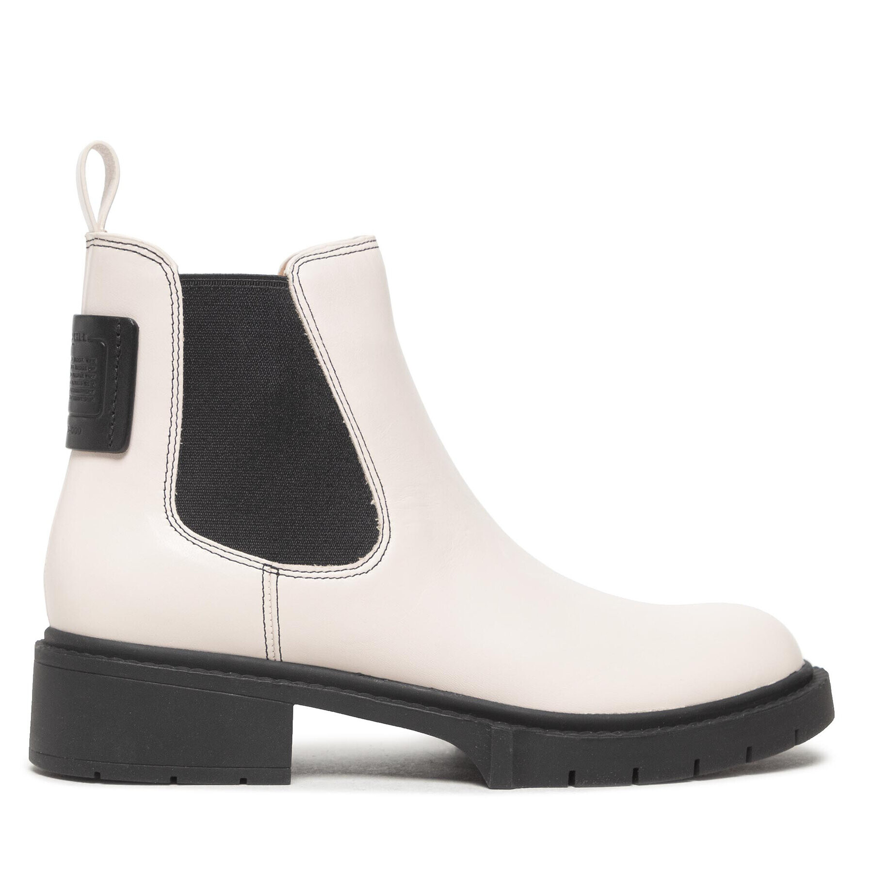 Coach Боти тип челси Lyden Leather Bootie G5488 Бял - Pepit.bg