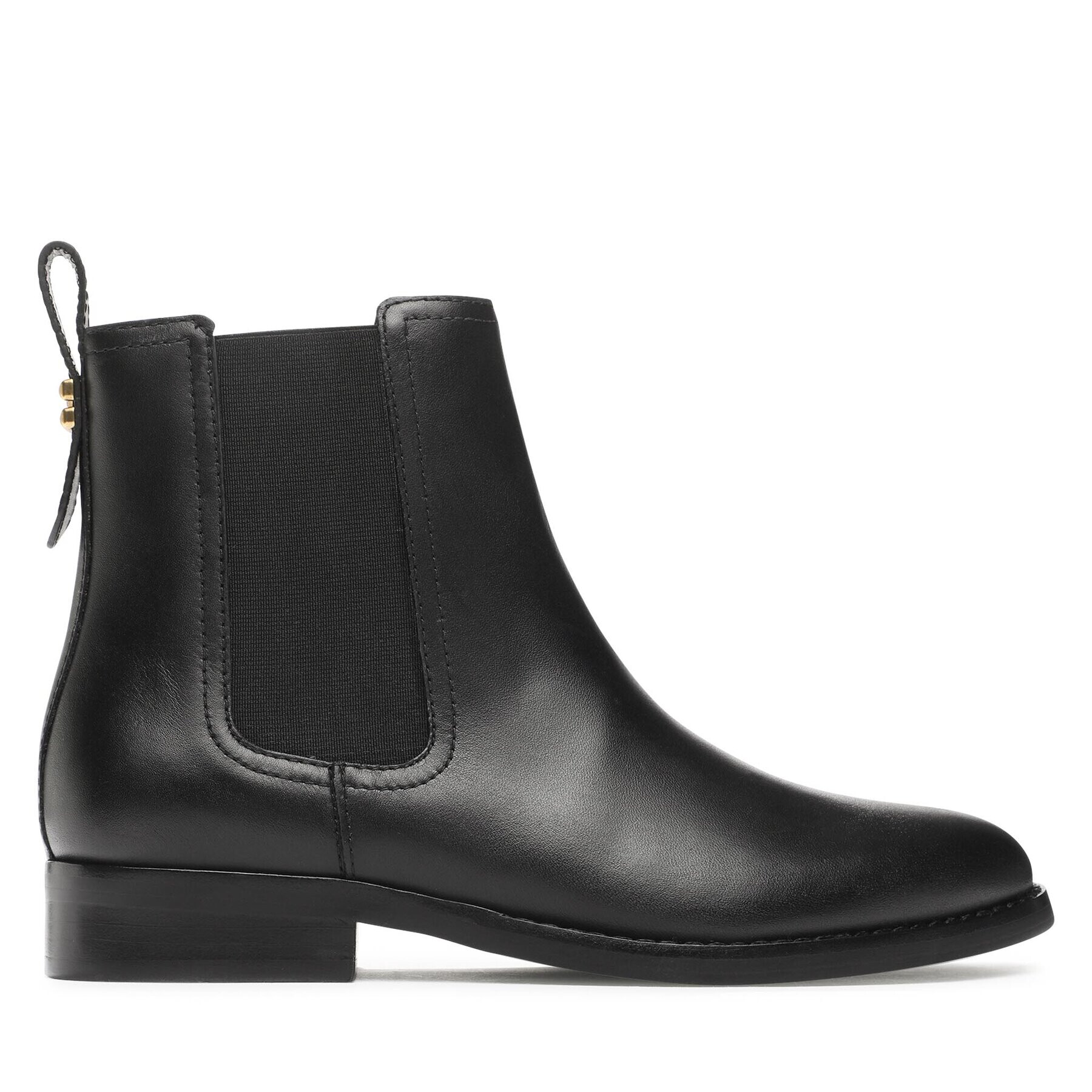 Coach Боти тип челси Maeve Lth Bootie CN143 Черен - Pepit.bg