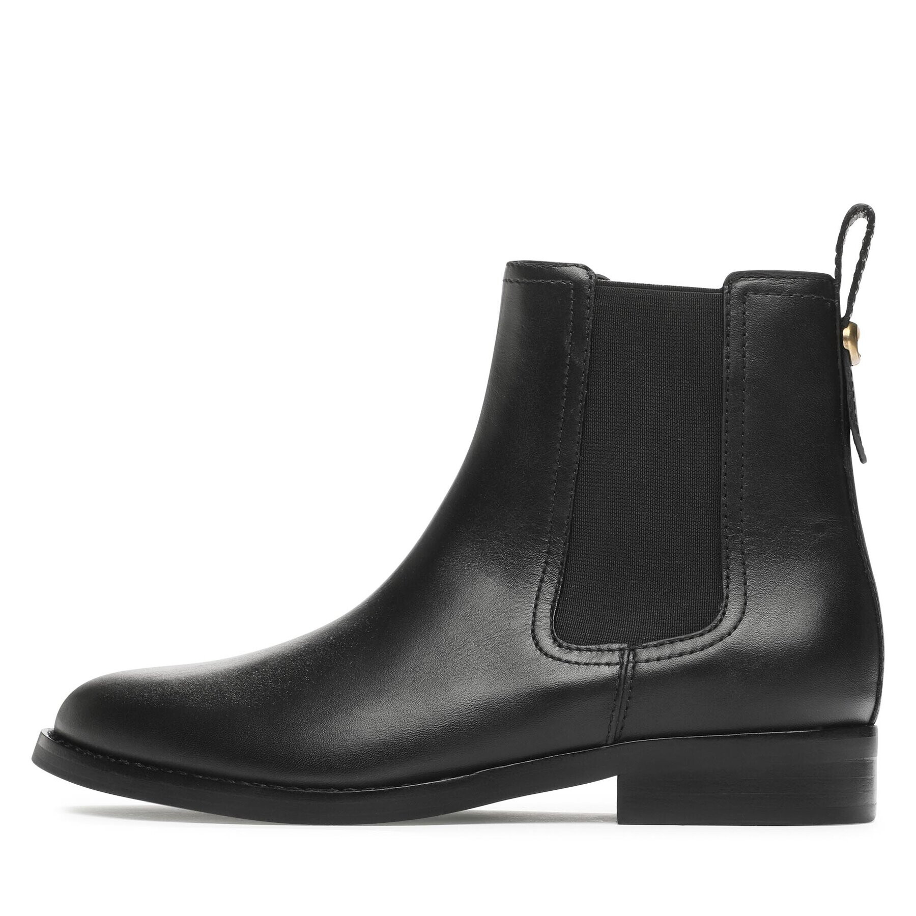 Coach Боти тип челси Maeve Lth Bootie CN143 Черен - Pepit.bg
