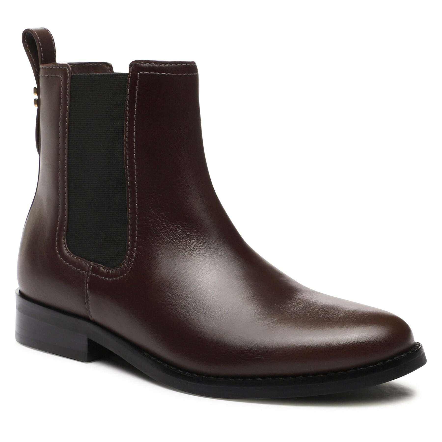 Coach Боти тип челси Maeve Lth Bootie CN143 Кафяв - Pepit.bg