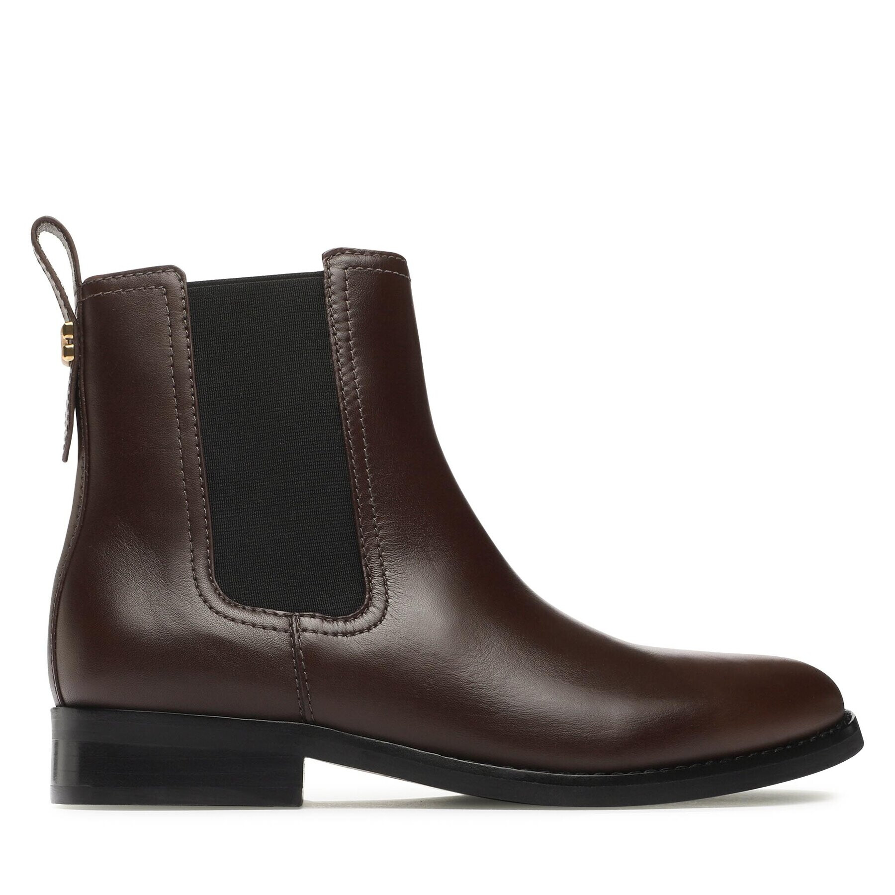 Coach Боти тип челси Maeve Lth Bootie CN143 Кафяв - Pepit.bg