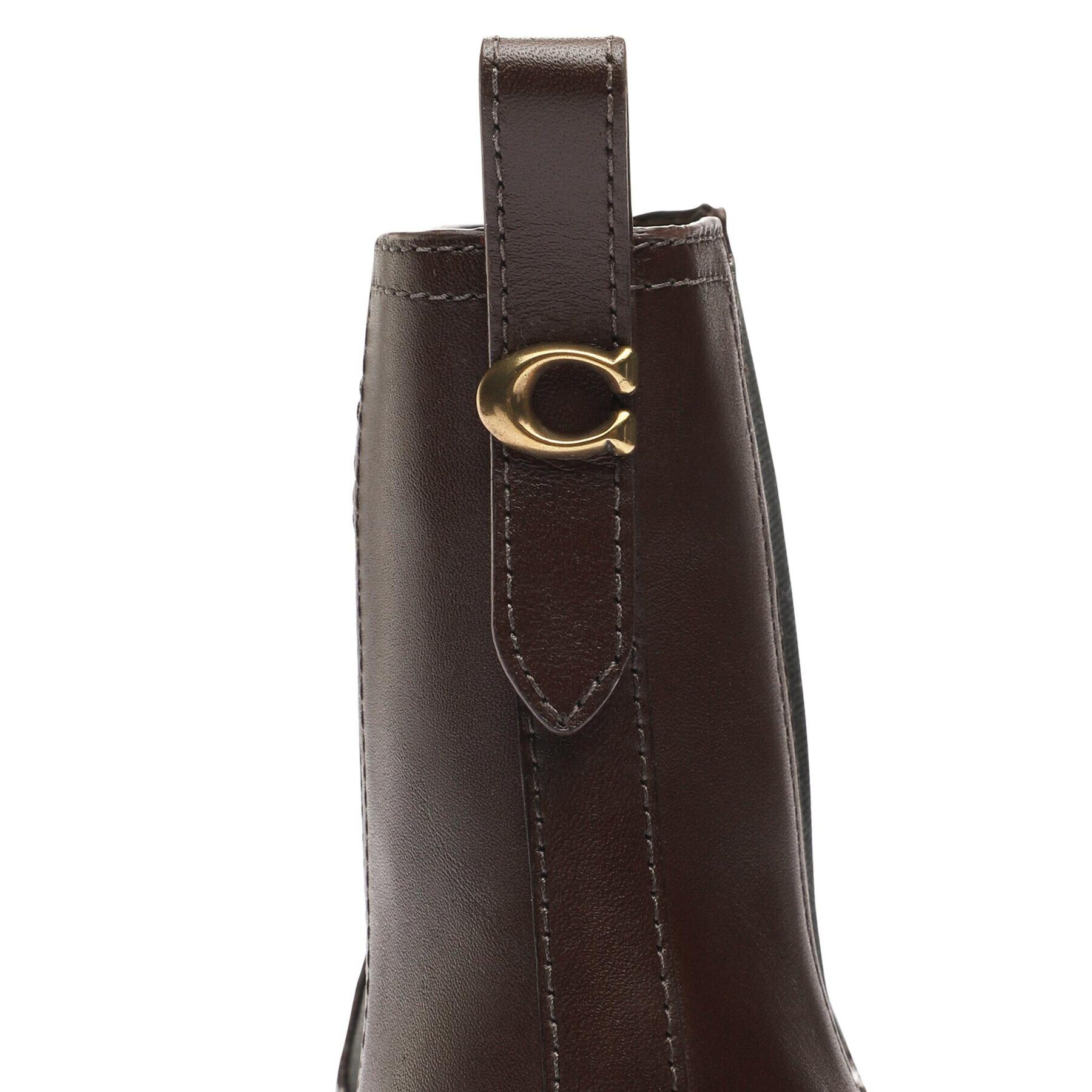 Coach Боти тип челси Maeve Lth Bootie CN143 Кафяв - Pepit.bg