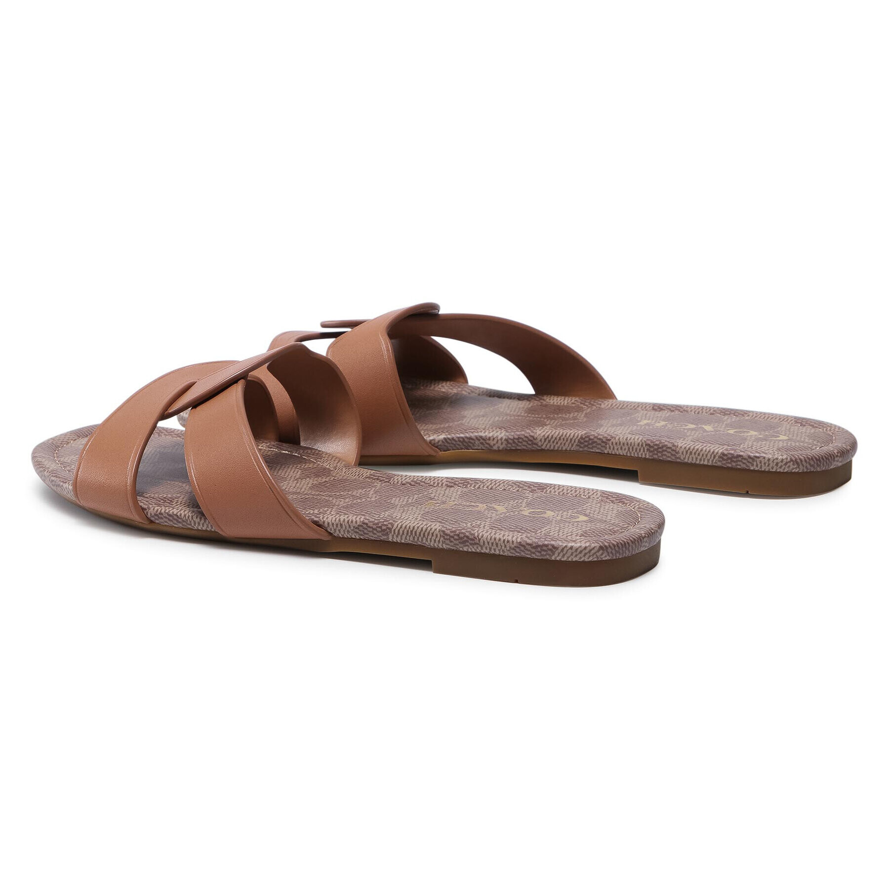 Coach Чехли Essie Leather Sandal C2310 11002151EDC Кафяв - Pepit.bg