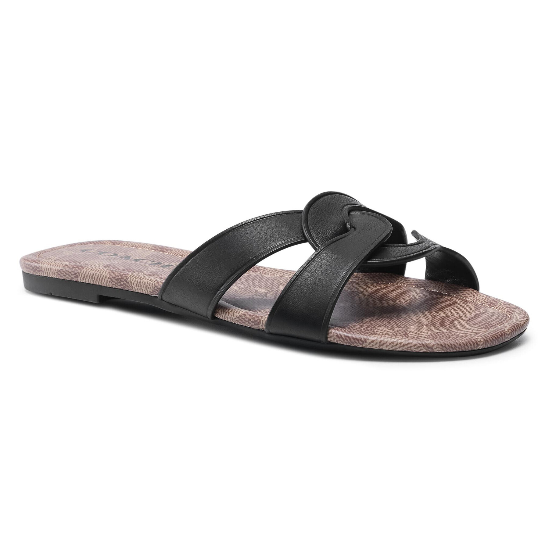 Coach Чехли Essie Leather Sandal C2310 Черен - Pepit.bg