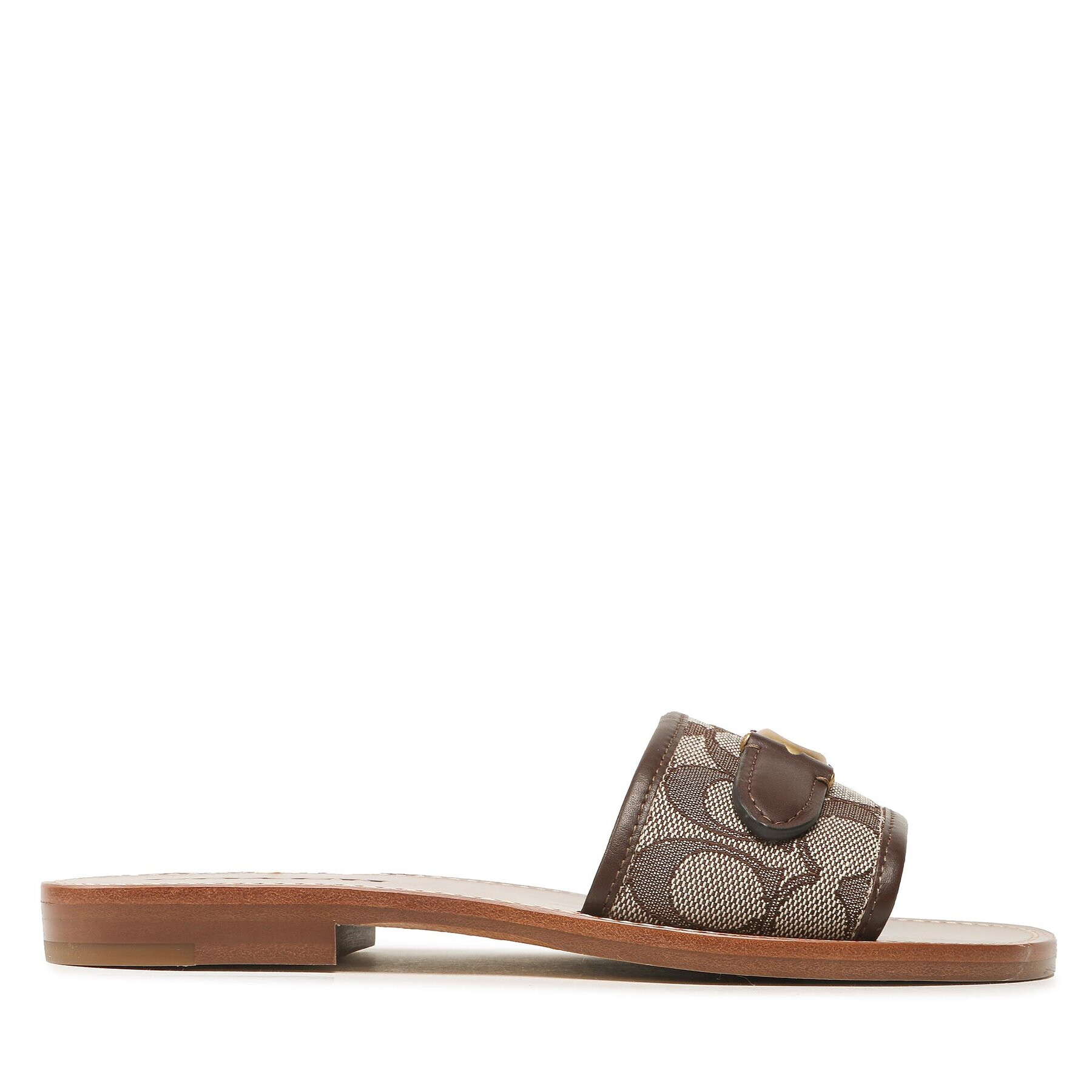 Coach Чехли Ina Jacquard Sandal CI202 Кафяв - Pepit.bg