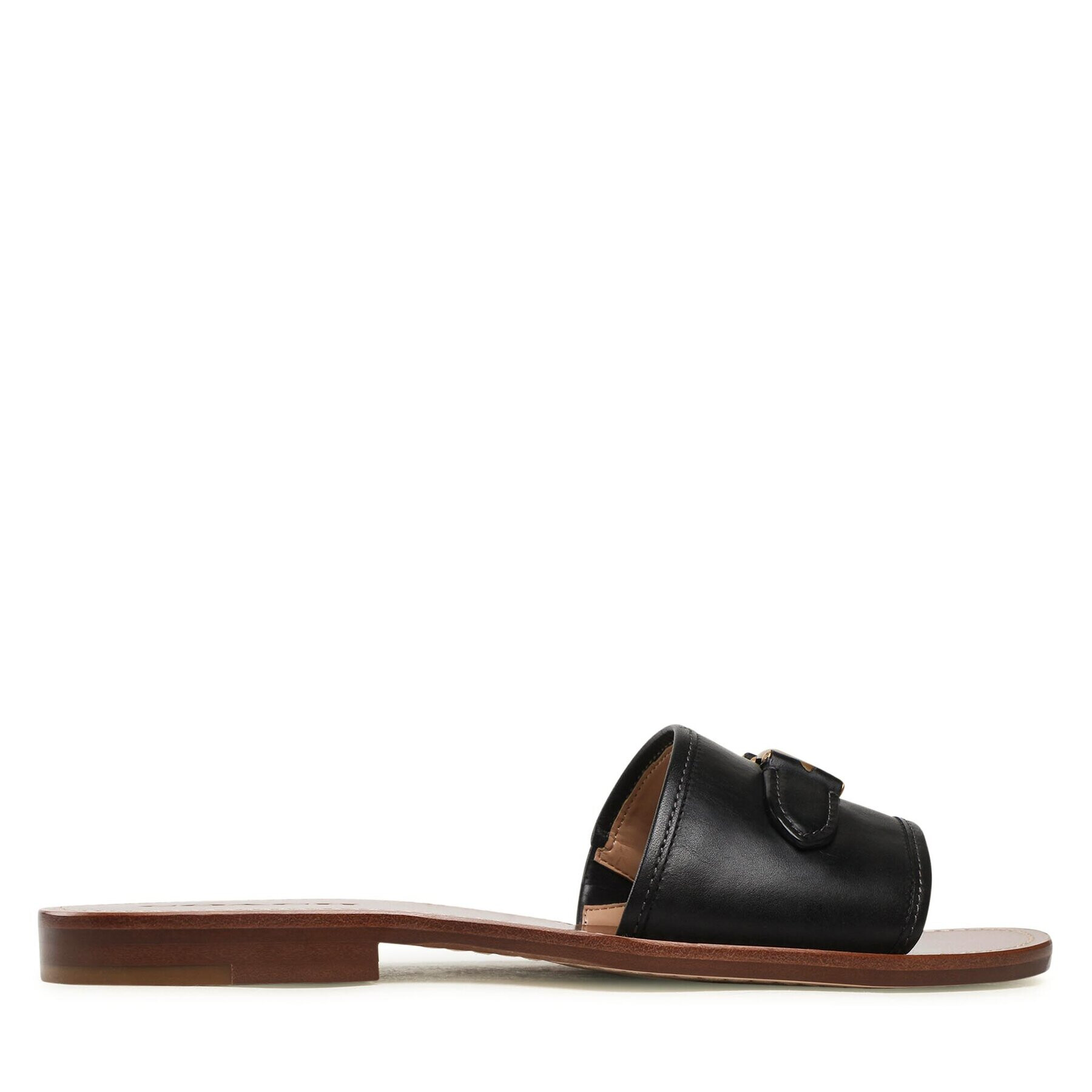 Coach Чехли Ina Leather Sandal CI200 Черен - Pepit.bg