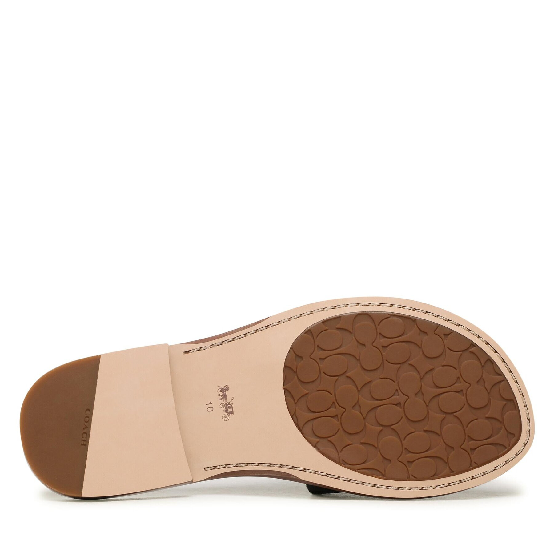 Coach Чехли Ina Leather Sandal CI200 Черен - Pepit.bg