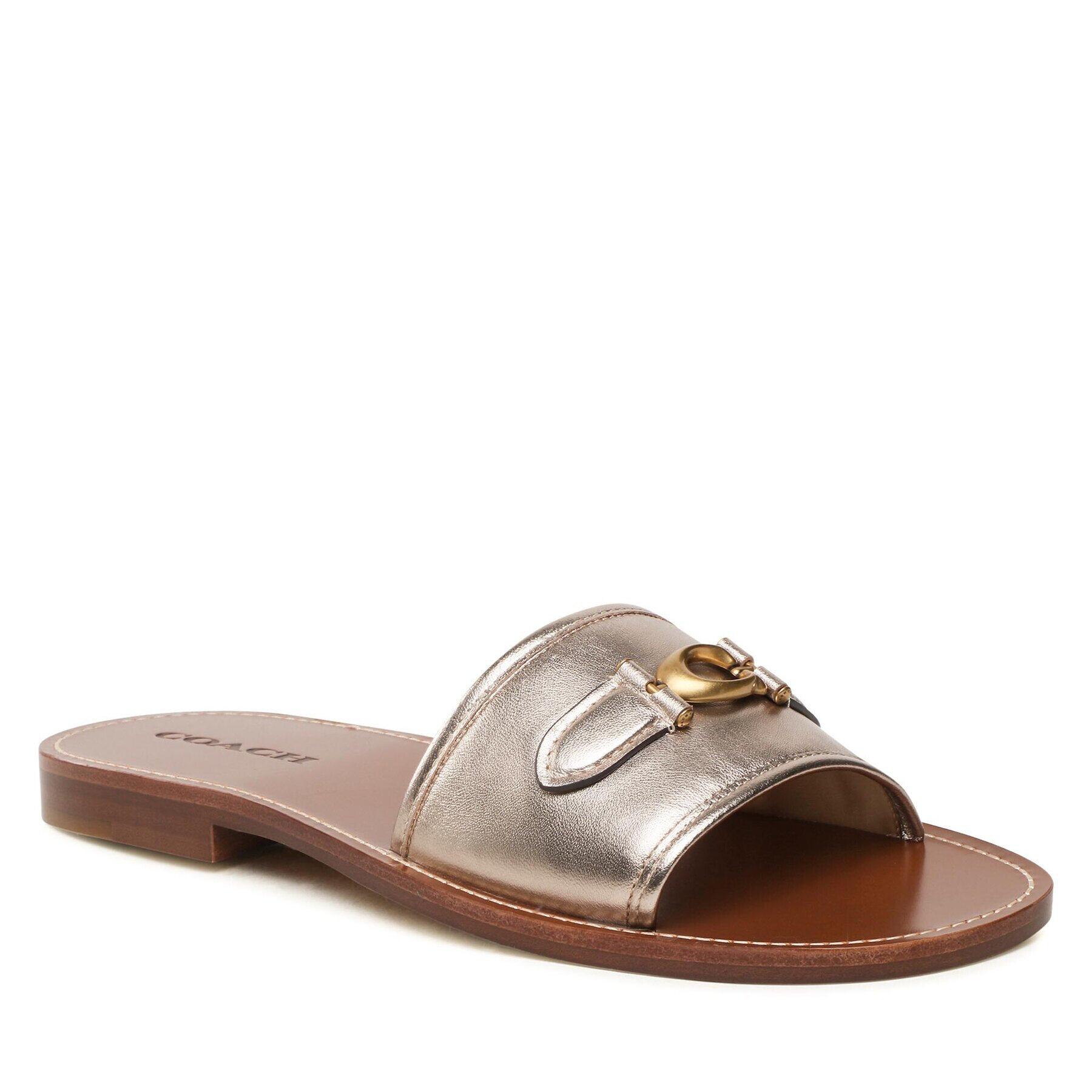 Coach Чехли Ina Metallic Sandal CI203 Златист - Pepit.bg