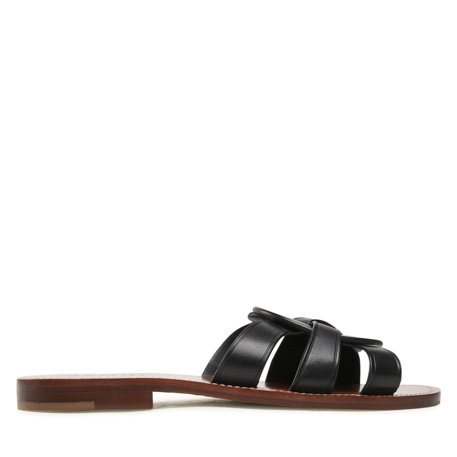 Coach Чехли Issa Leather Sandal CI222 Черен - Pepit.bg