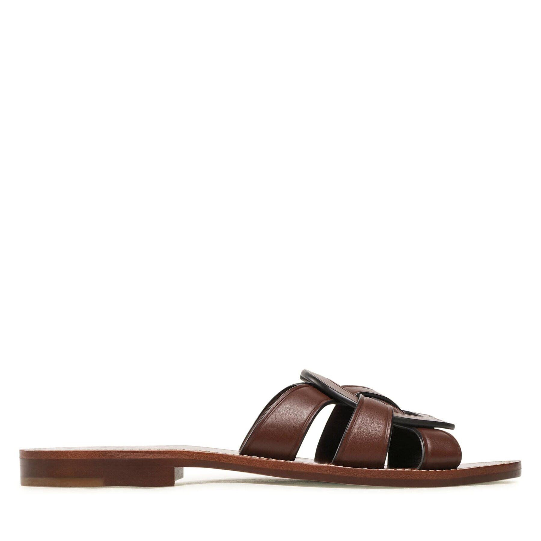 Coach Чехли Issa Leather Sandal CI222 Кафяв - Pepit.bg