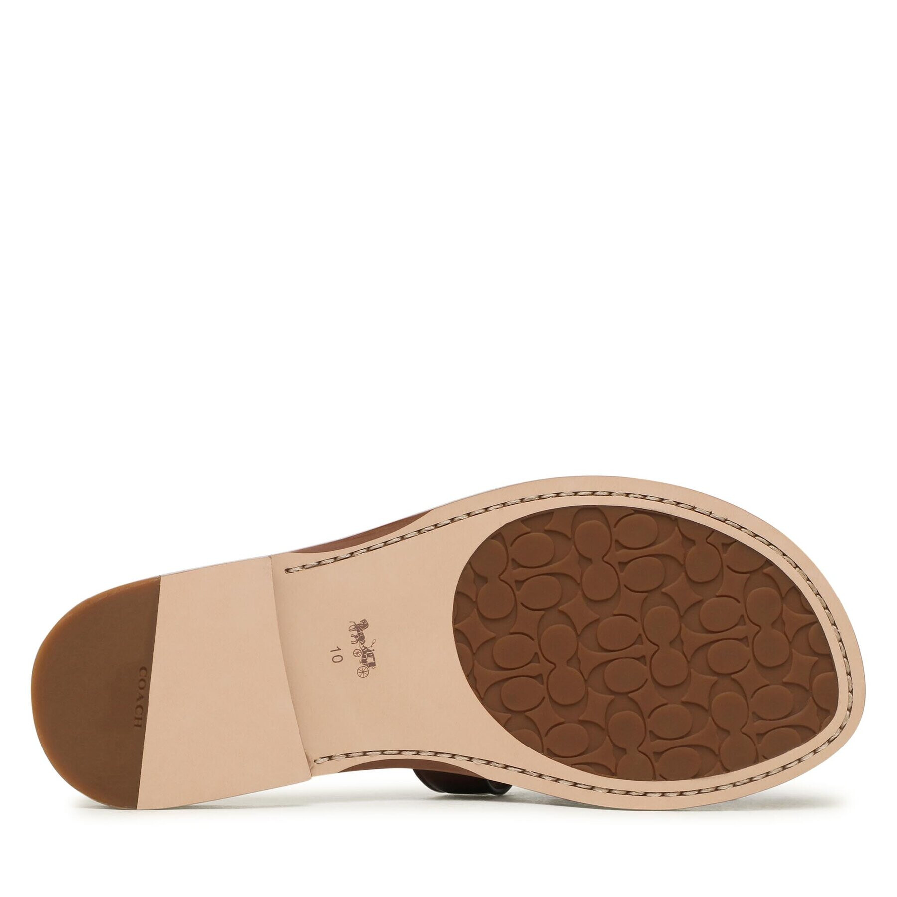 Coach Чехли Issa Leather Sandal CI222 Кафяв - Pepit.bg