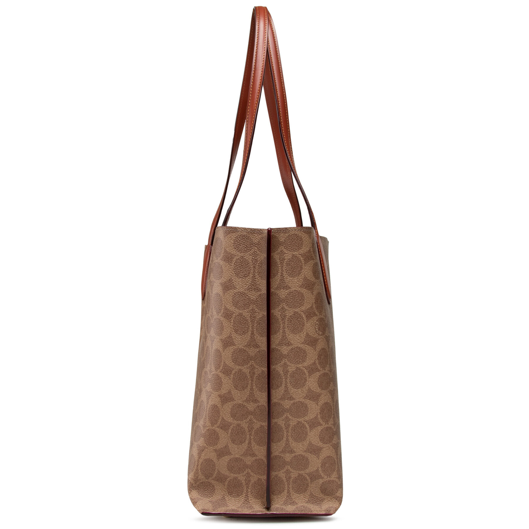 Coach Дамска чанта Cc Sig Willow Tote C0693 Кафяв - Pepit.bg