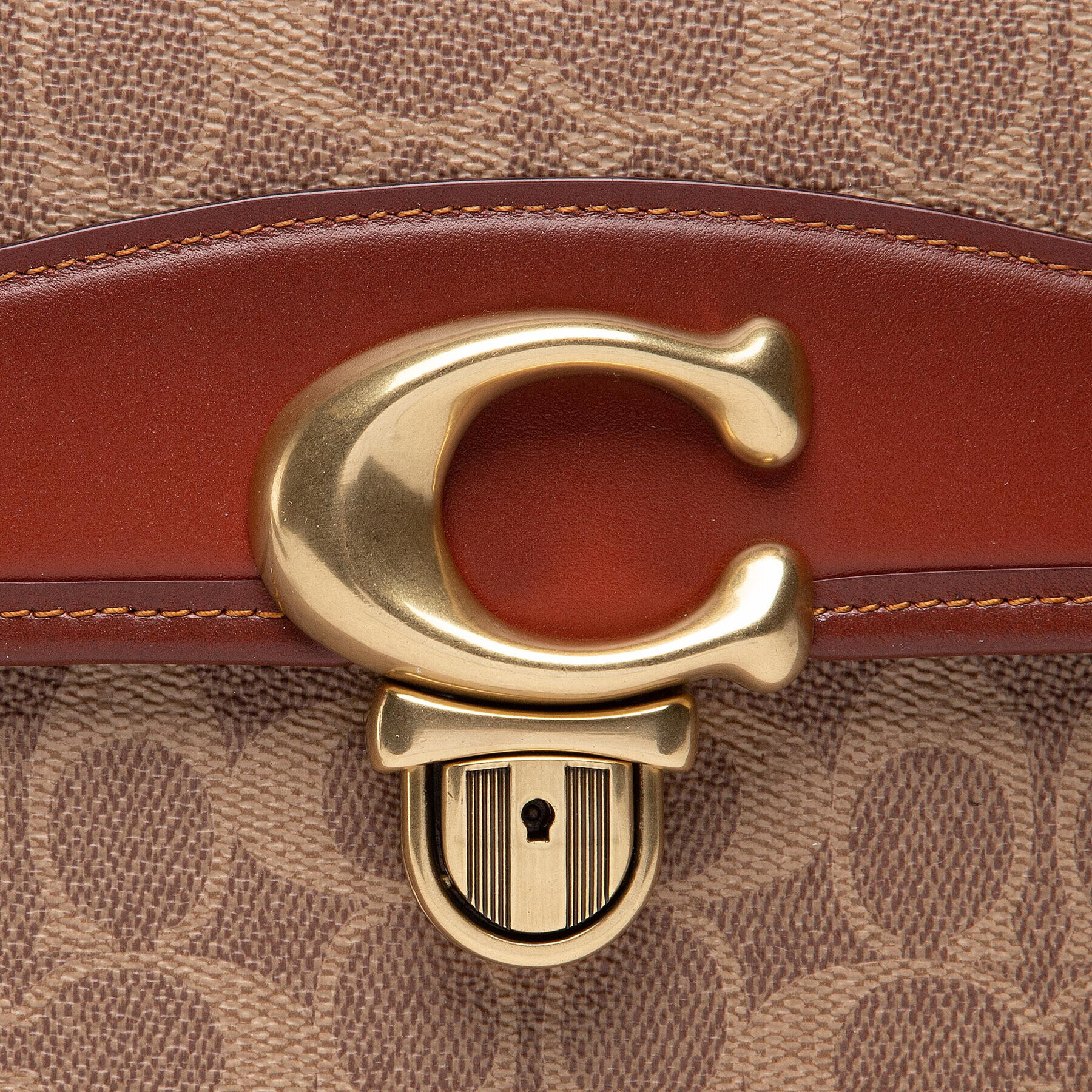 Coach Дамска чанта Ccs Studio Shld Bg C6639 Кафяв - Pepit.bg