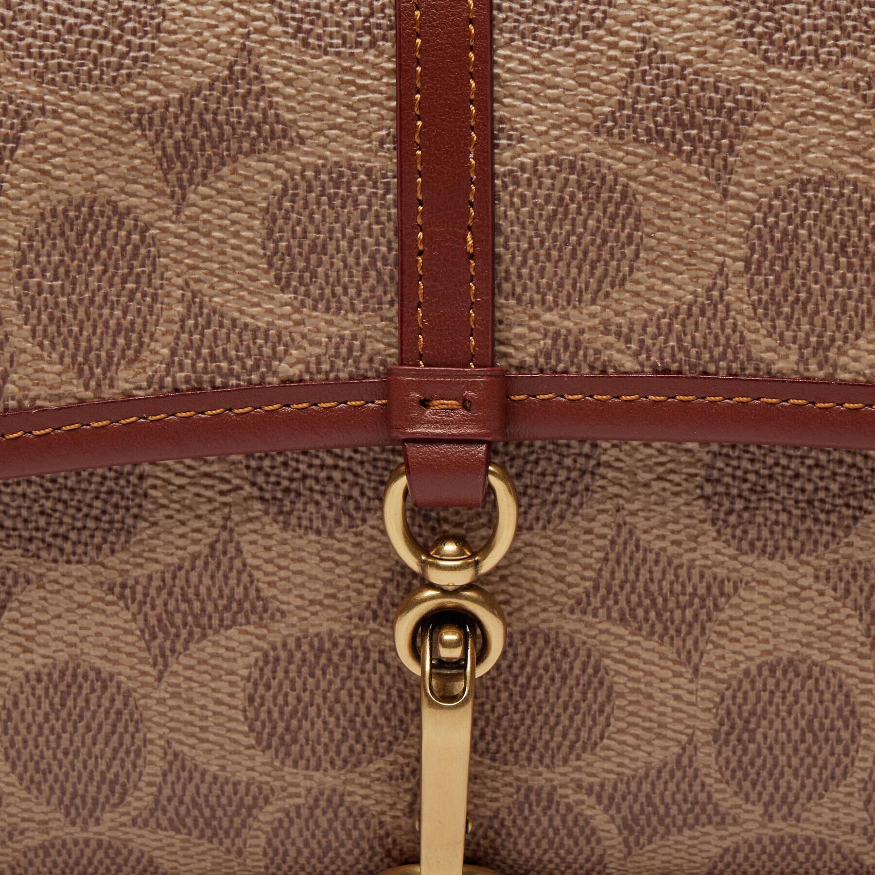 Coach Дамска чанта Hampton CP130 Кафяв - Pepit.bg