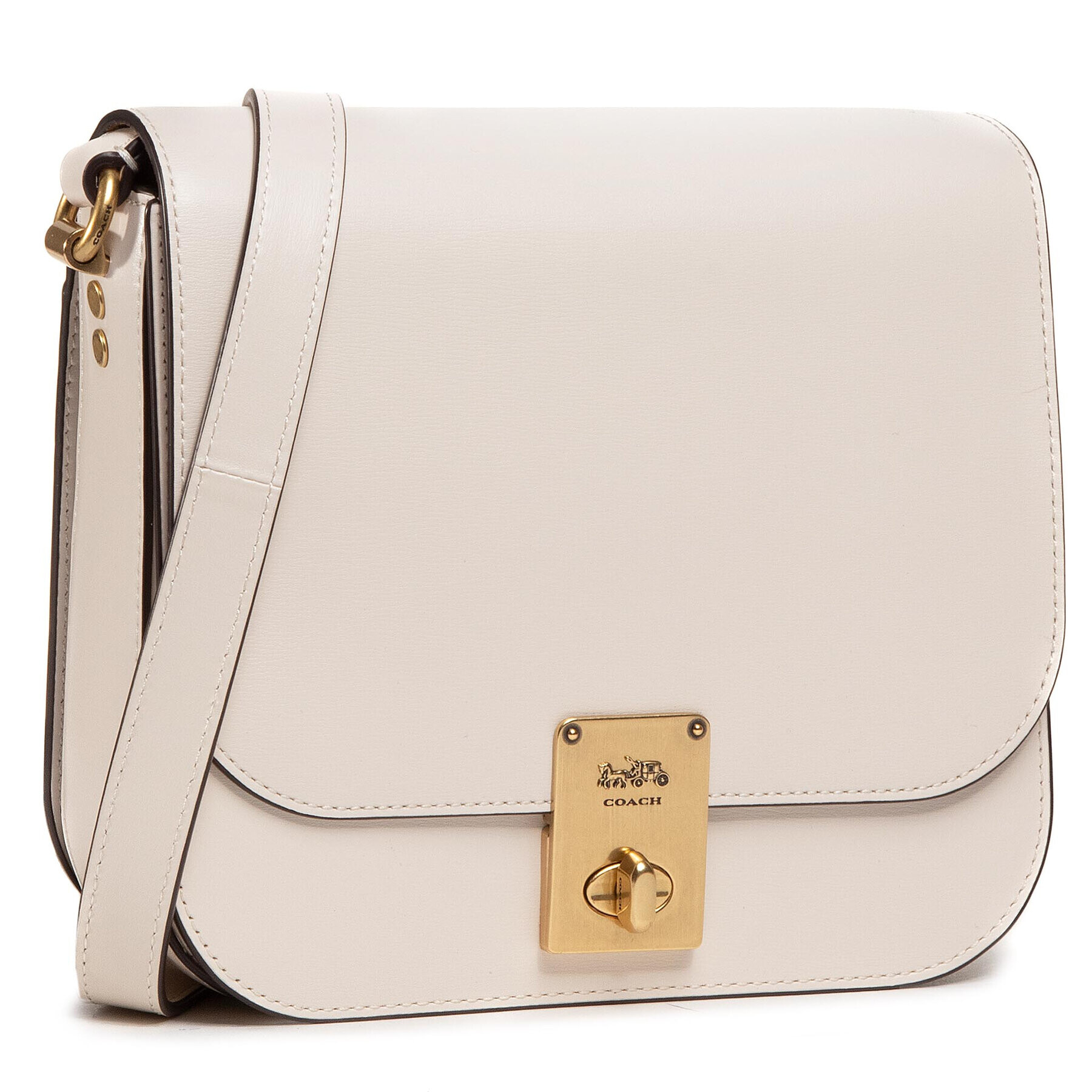 Coach Дамска чанта Hutton Saddle 610 Бежов - Pepit.bg