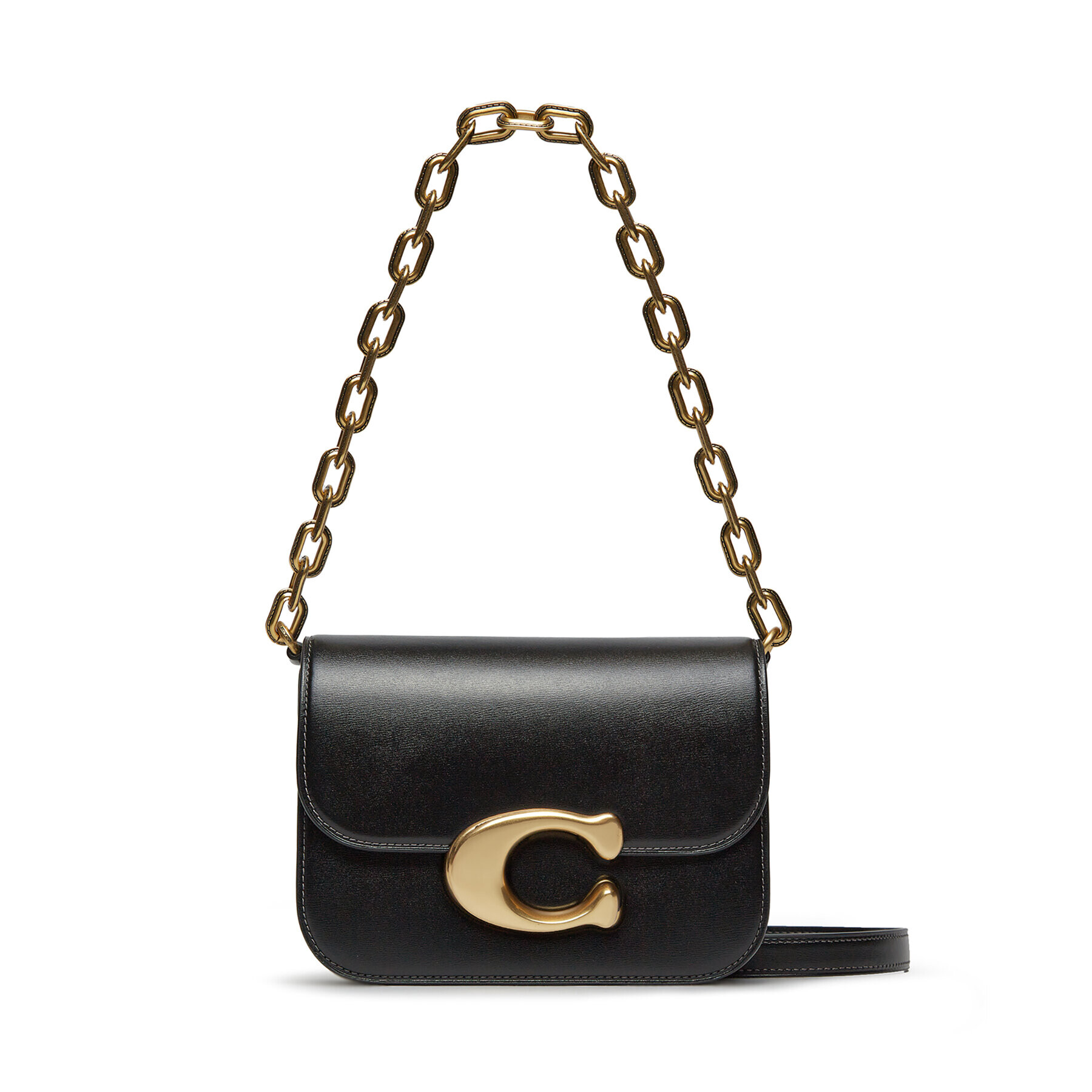 Coach Дамска чанта Lux Calf Idol Bag CM557 Черен - Pepit.bg