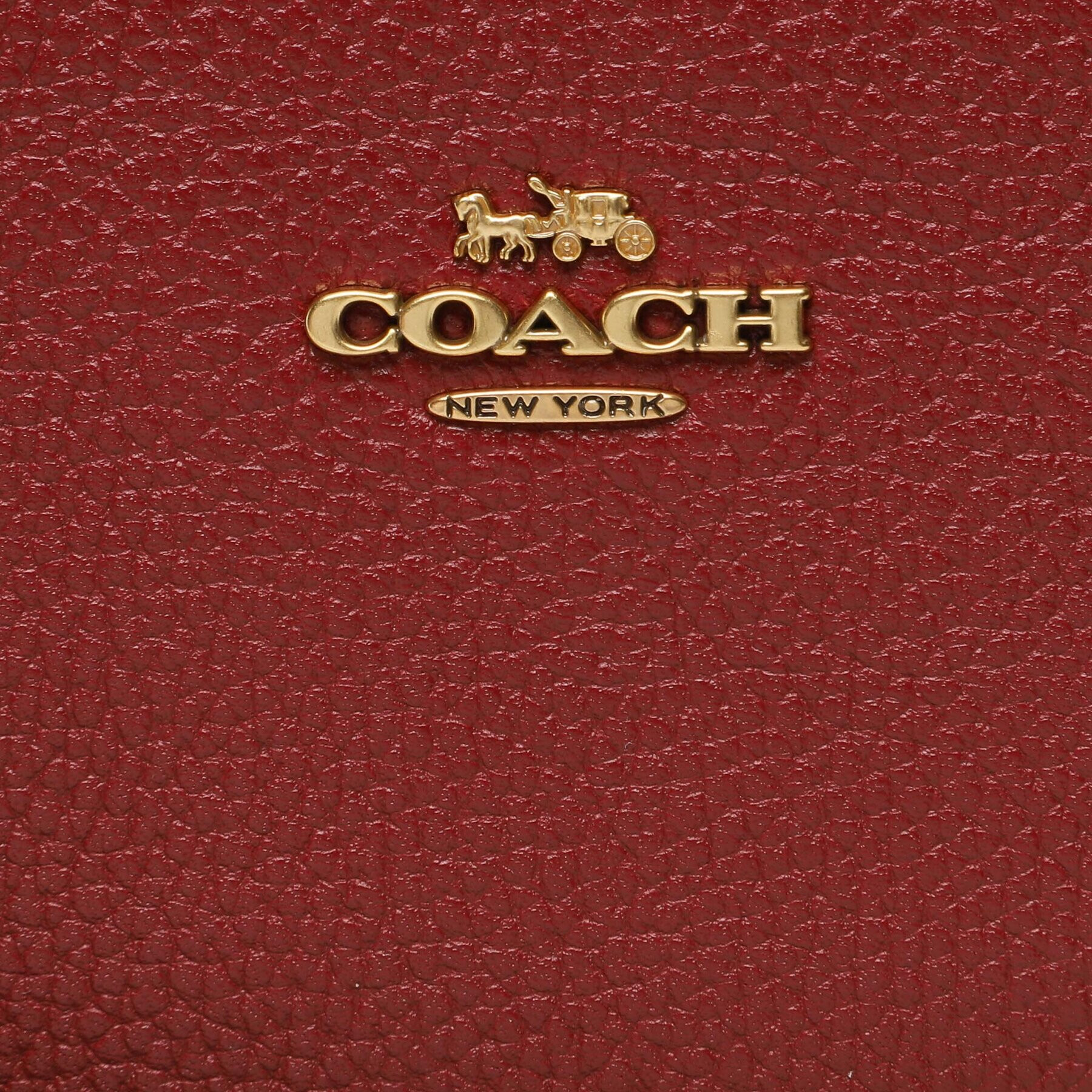 Coach Дамска чанта Pol Peb Sml Wrl 22952 Бордо - Pepit.bg