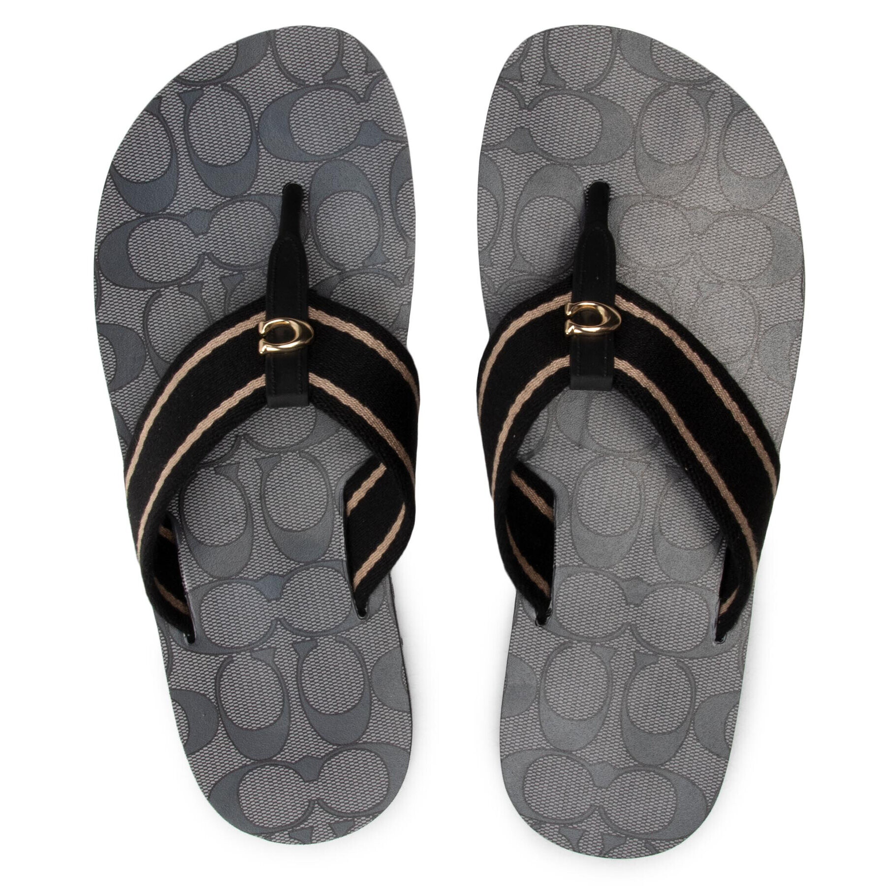 Coach Джапанки Zoe Webbed Flip Flop C2978 Черен - Pepit.bg